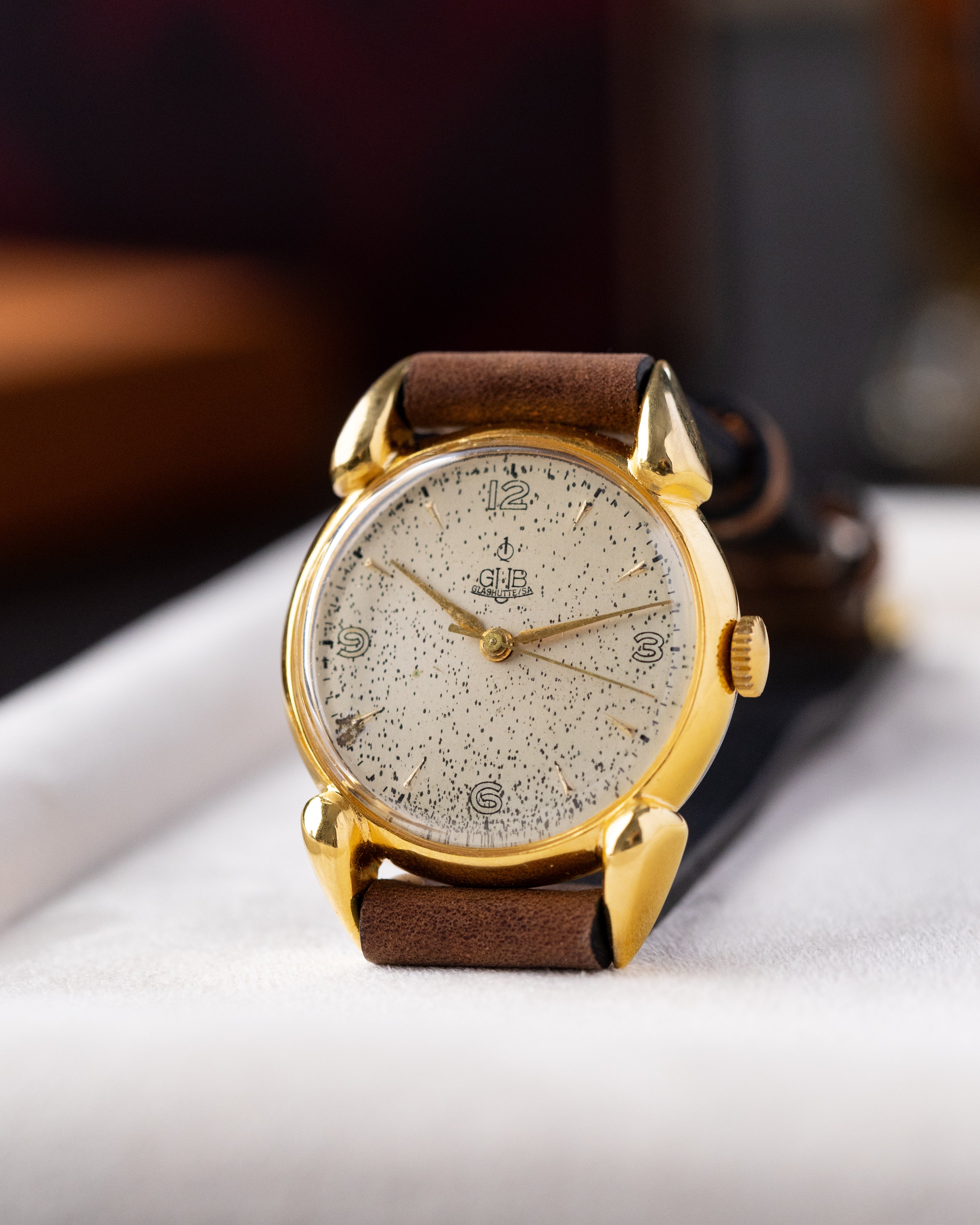 A. Lange & Söhne GUB Caliber 28 Q1, Crab Lugs, Uniqe Patina, Lange VEB Glashütte from 1950's - DuMarko