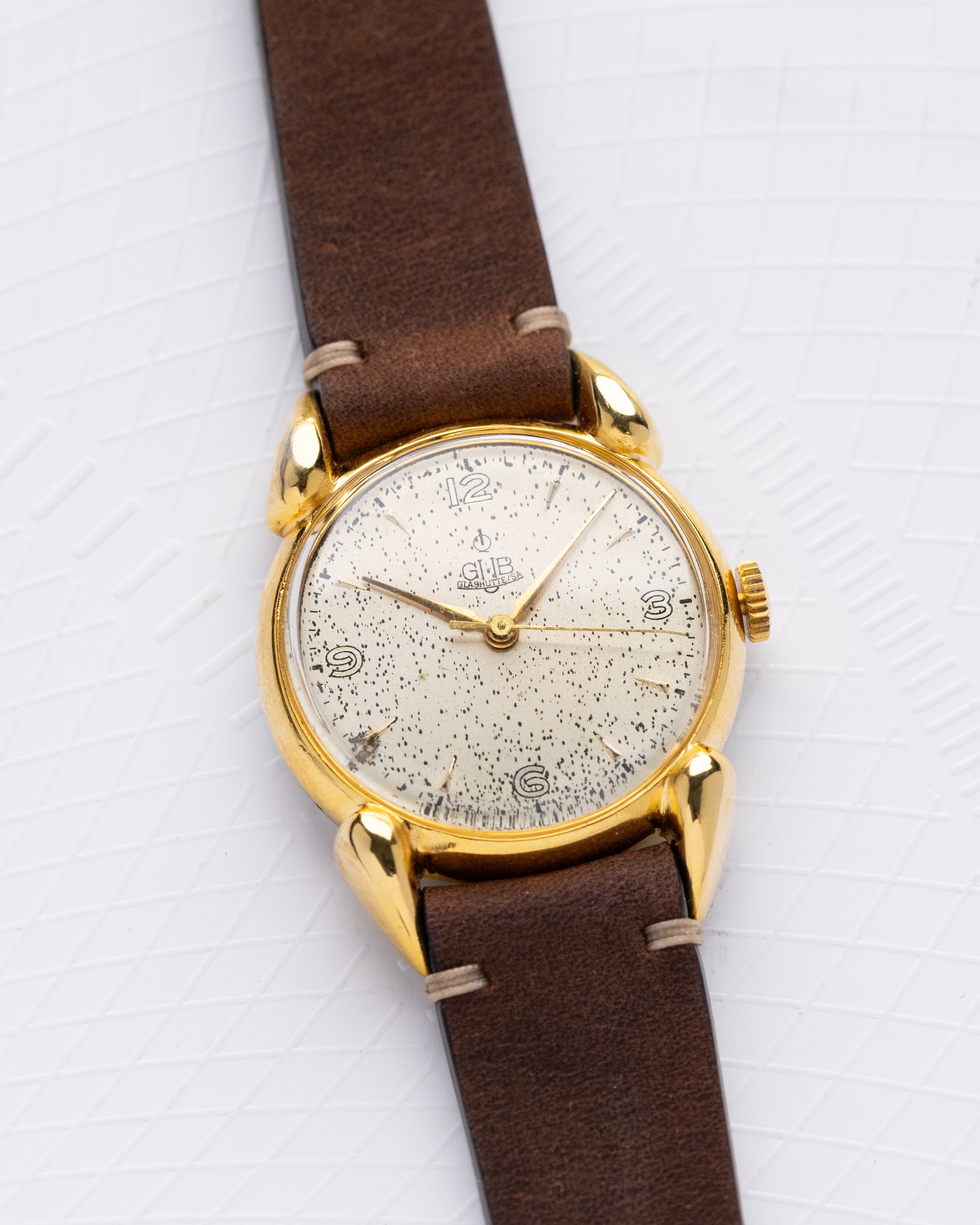 A. Lange & Söhne GUB Caliber 28 Q1, Crab Lugs, Uniqe Patina, Lange VEB Glashütte from 1950's - DuMarko