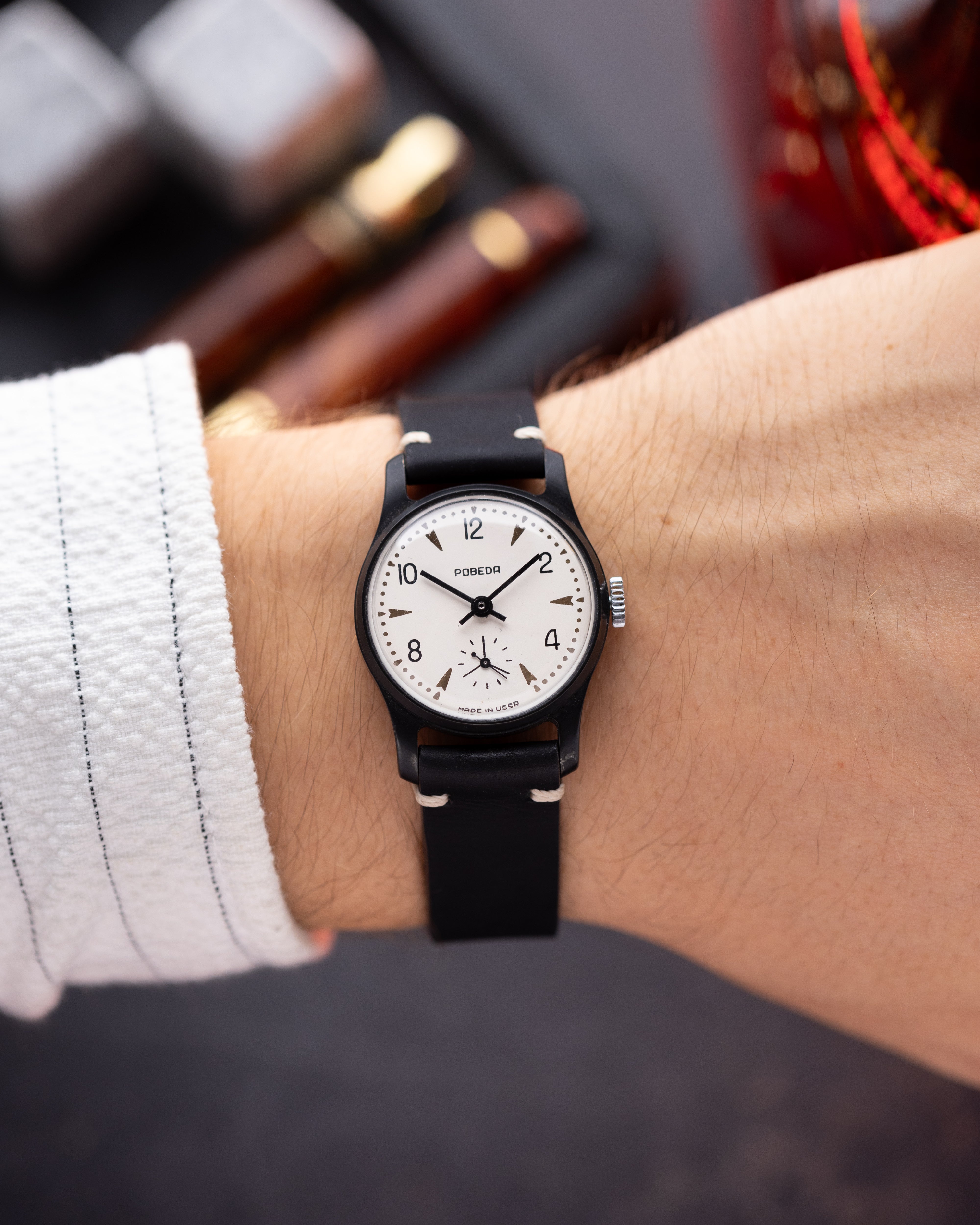 Dainty Vintage "Pobeda" Soviet Watch, Original Dial - DuMarko