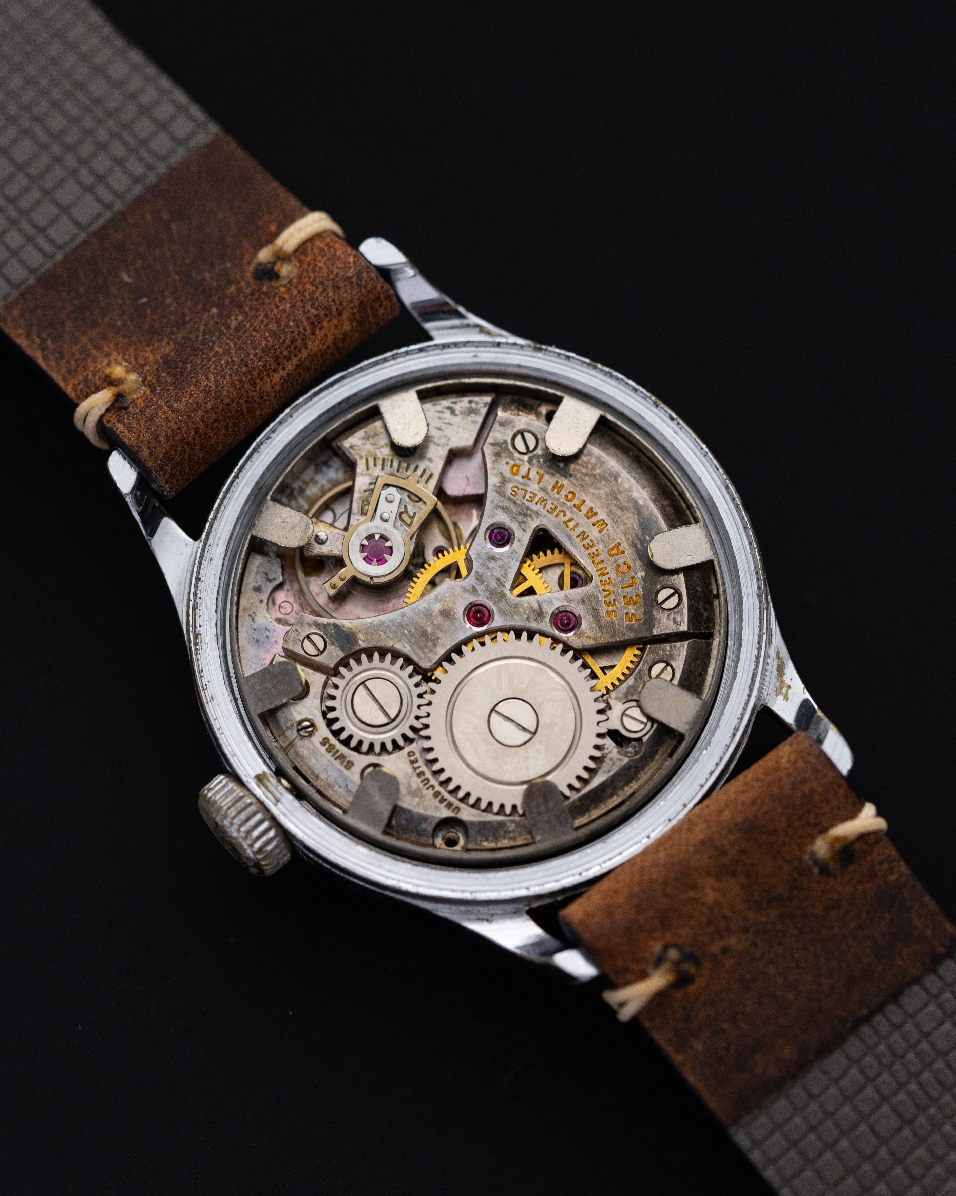 Felca Vintage Swiss Watch, Original Salmon Dial - DuMarko