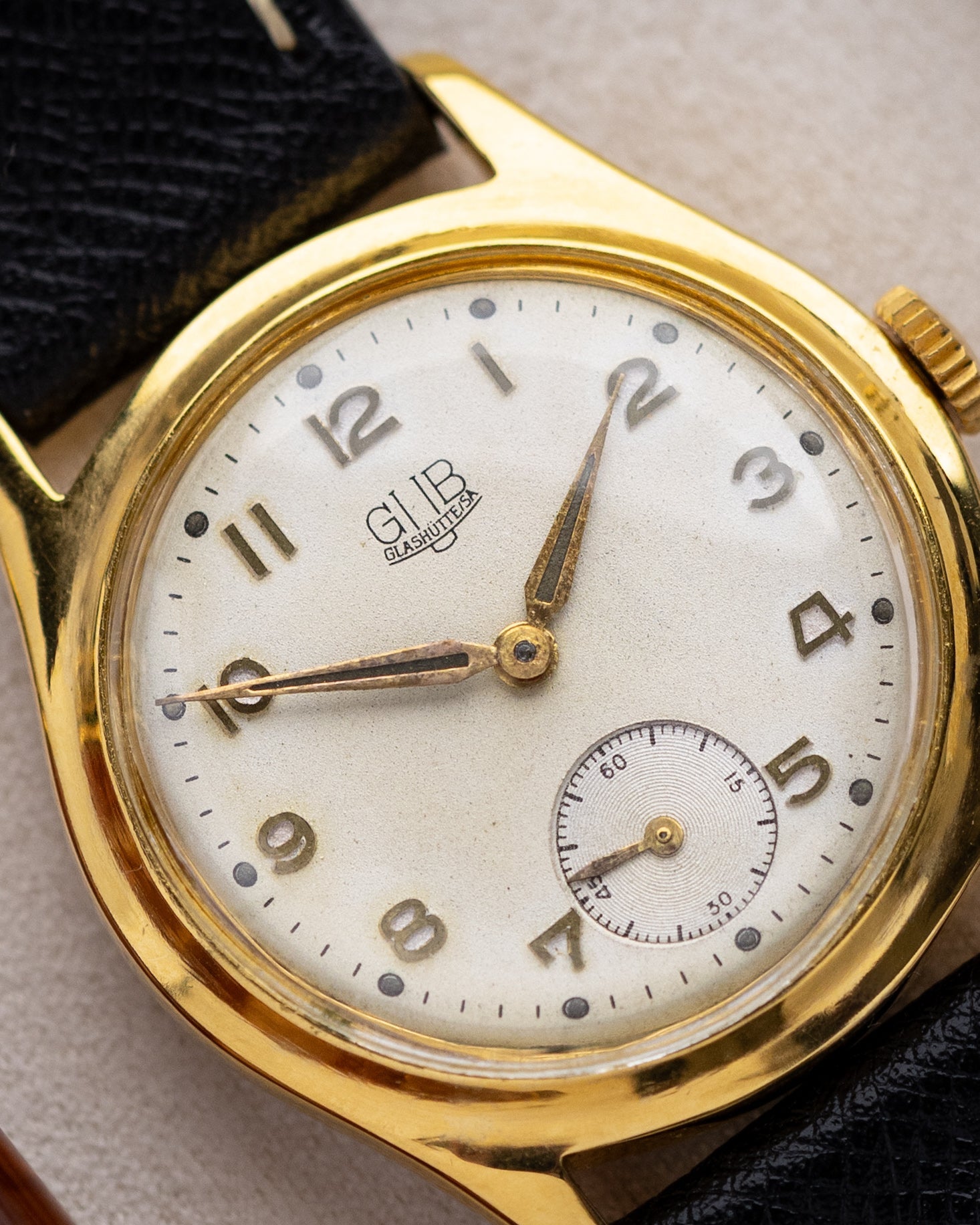 GUB Glashütte Vintage German Watch, Patina Dial, Cal. 60 from 1960's - DuMarko