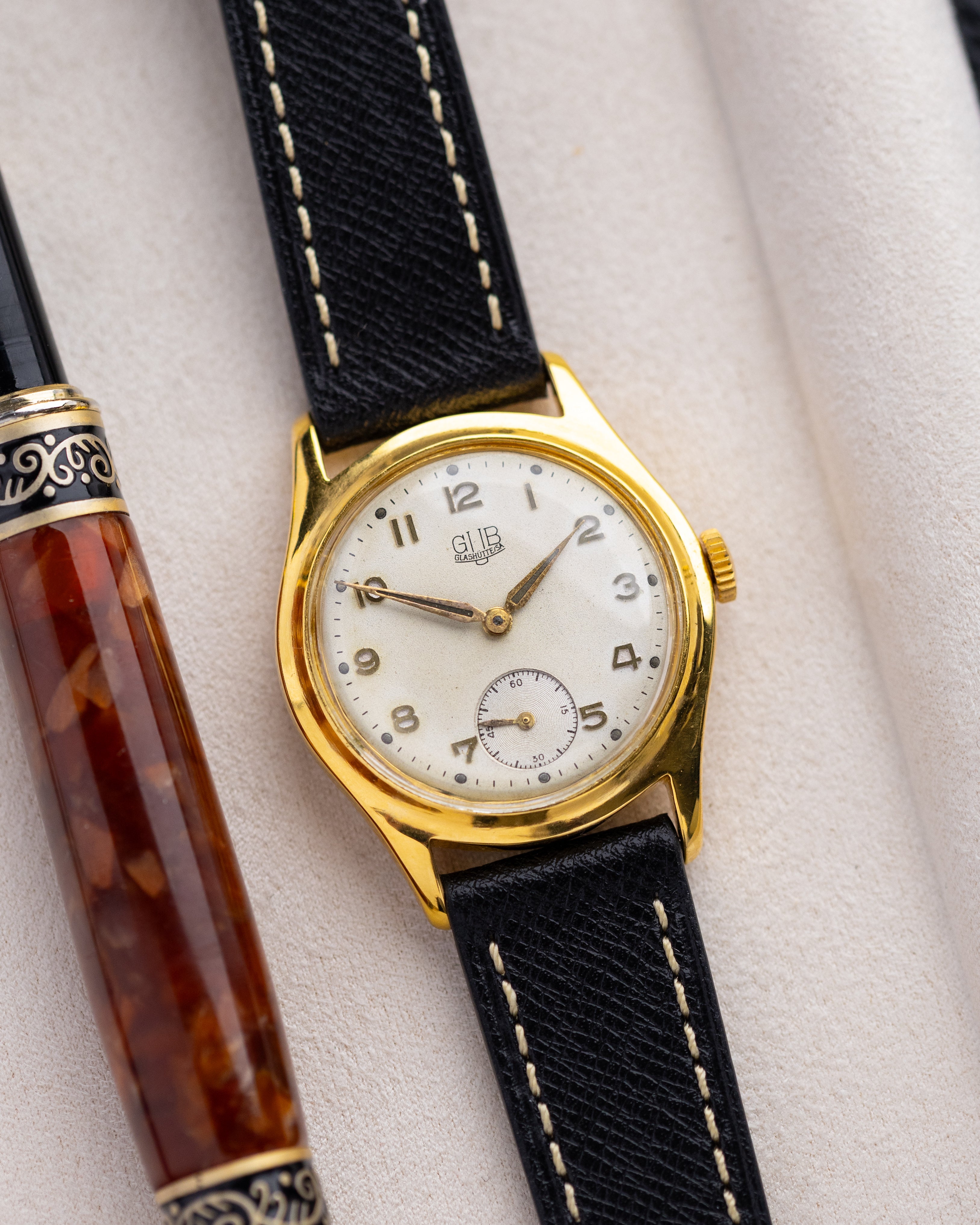 GUB Glashütte Vintage German Watch, Patina Dial, Cal. 60 from 1960's - DuMarko