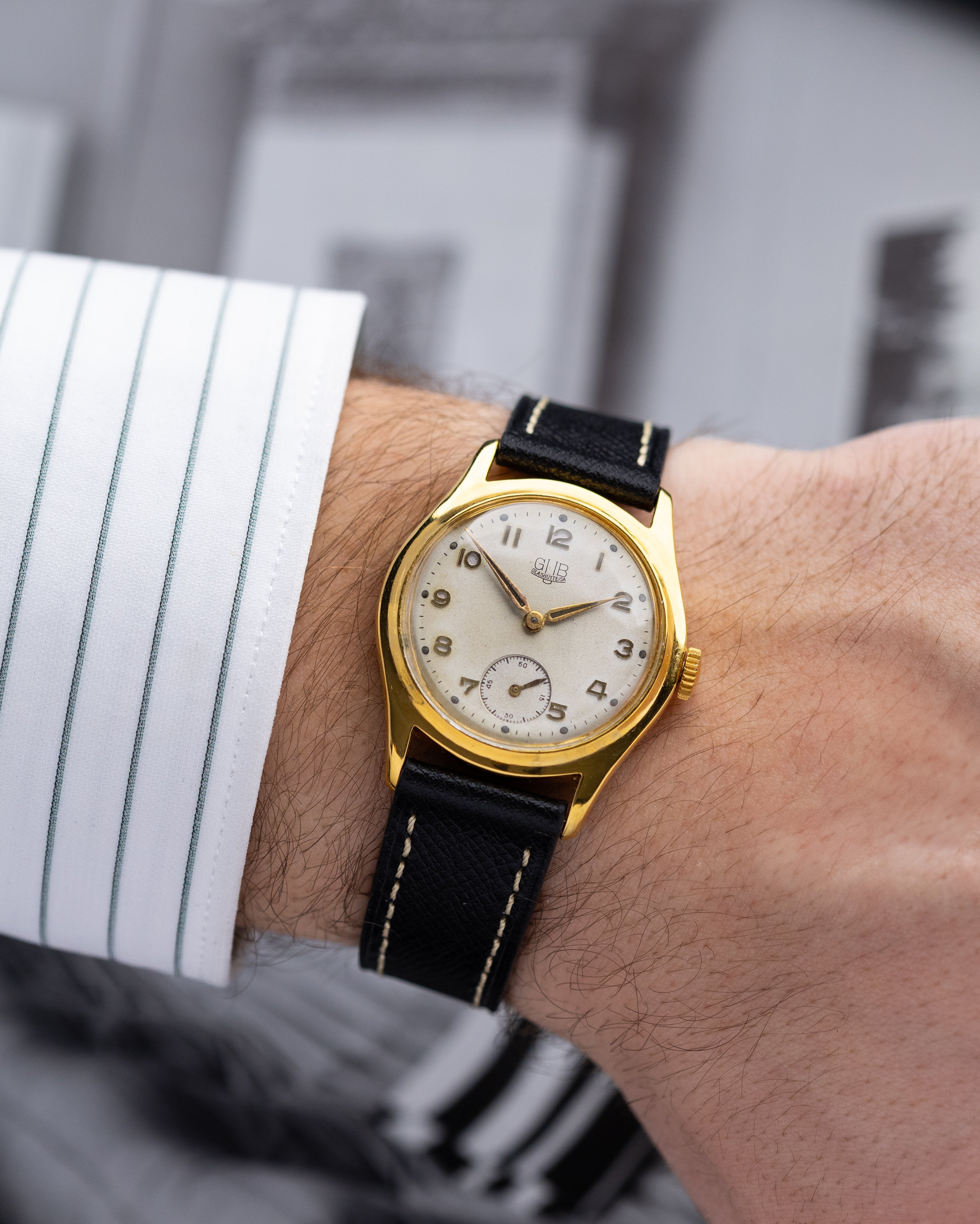 GUB Glashütte Vintage German Watch, Patina Dial, Cal. 60 from 1960's - DuMarko