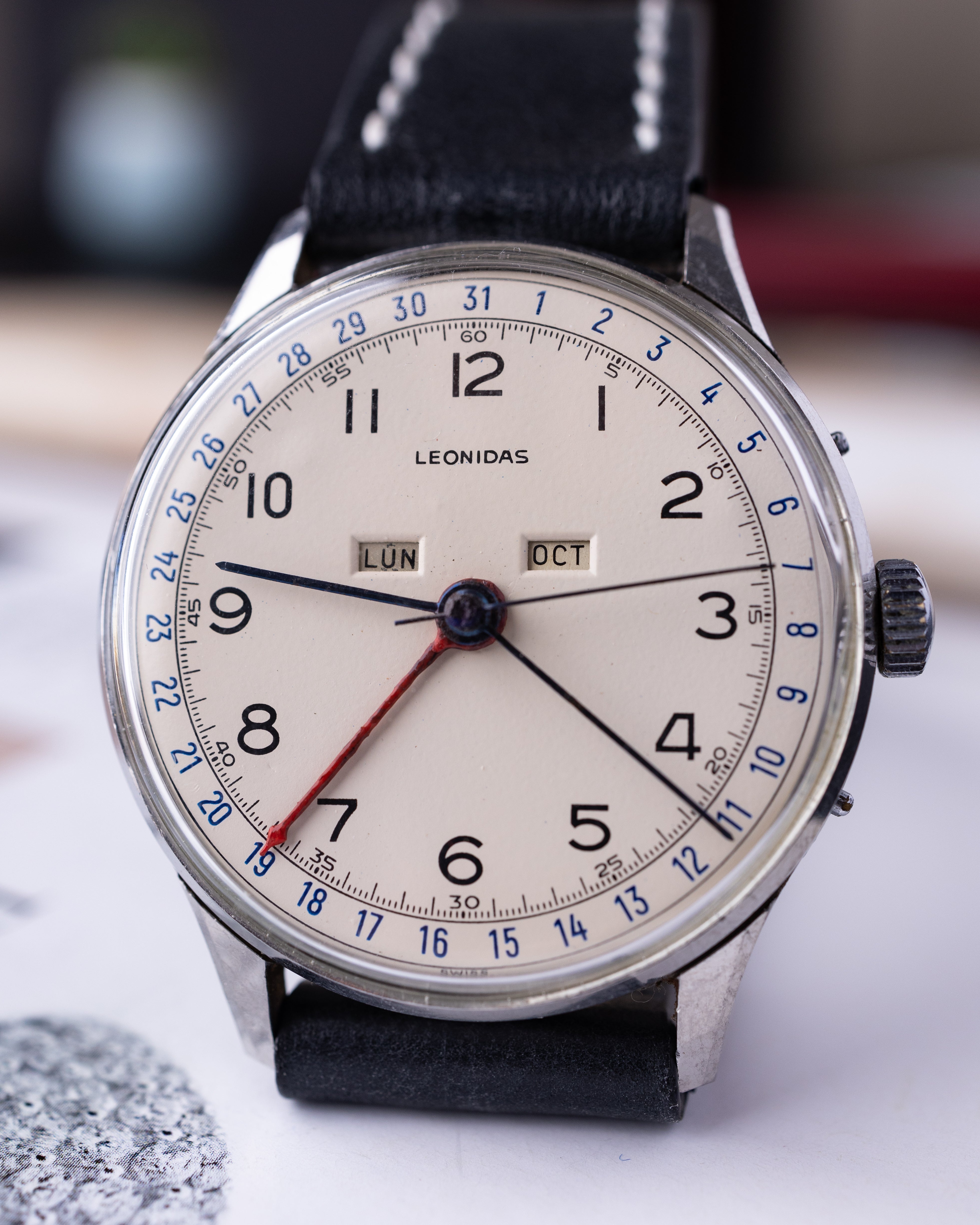 Leonidas Triple Calendar Chronograph watch with Oversize case - DuMarko