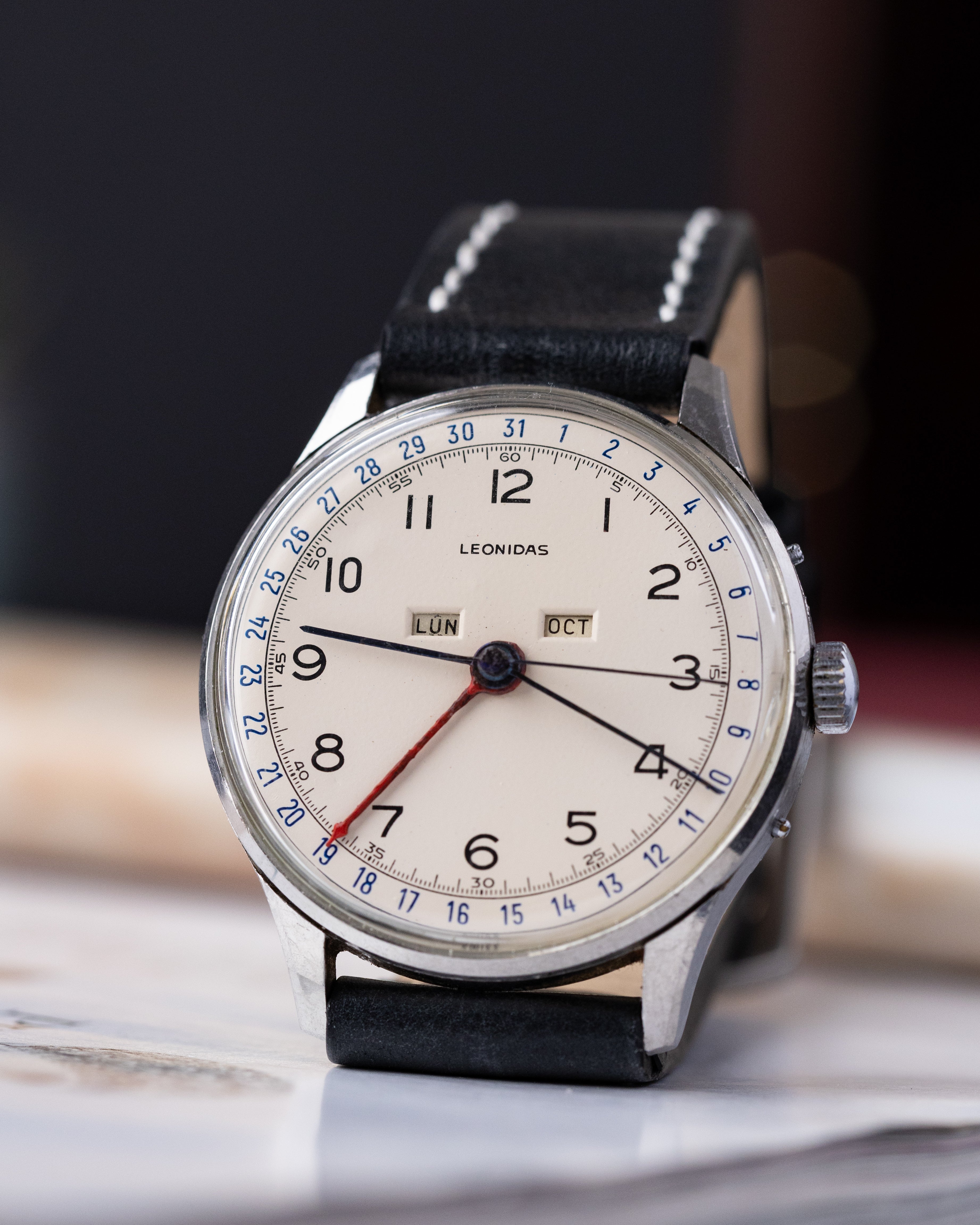 Leonidas Triple Calendar Chronograph watch with Oversize case - DuMarko