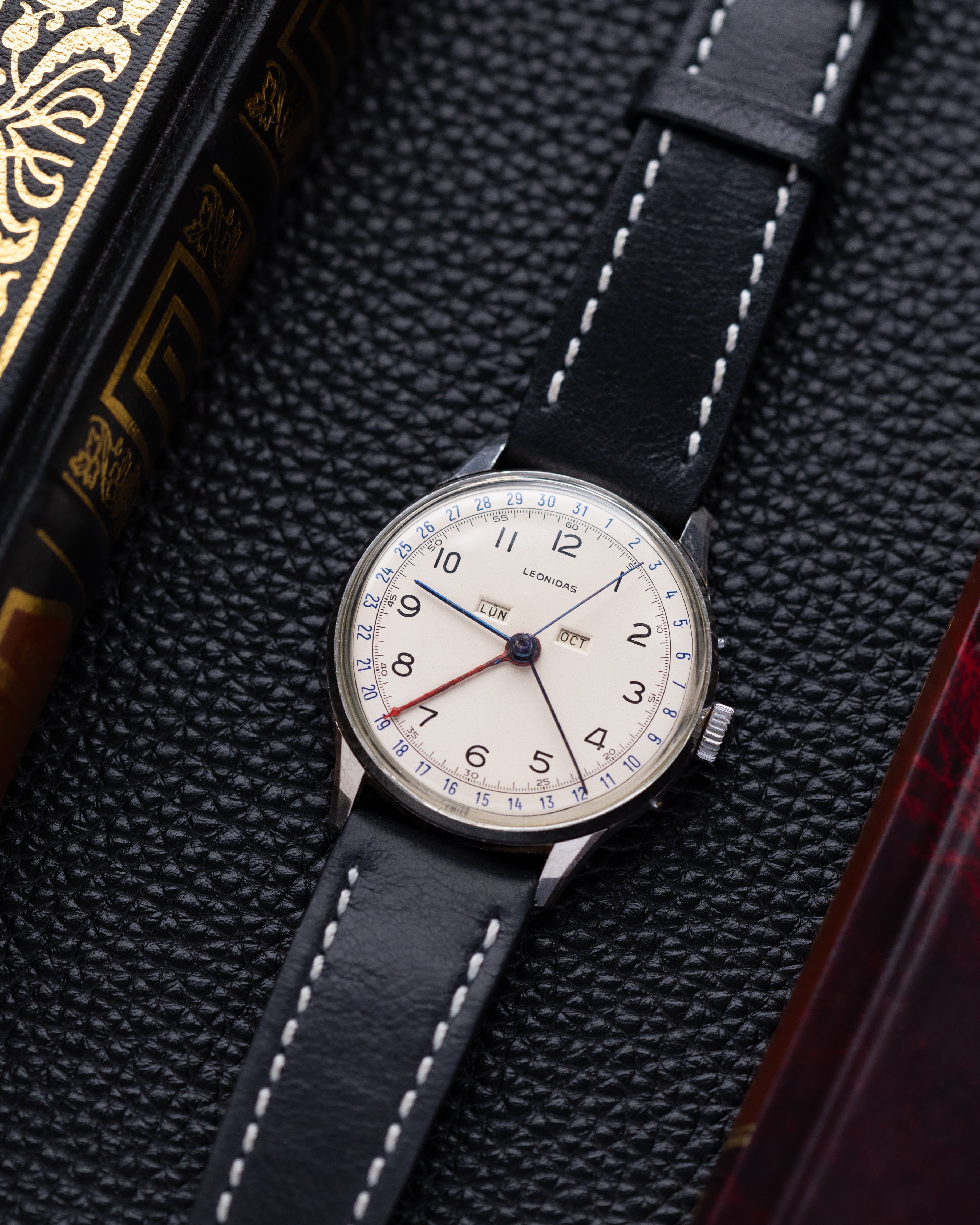 Leonidas Triple Calendar Chronograph watch with Oversize case - DuMarko