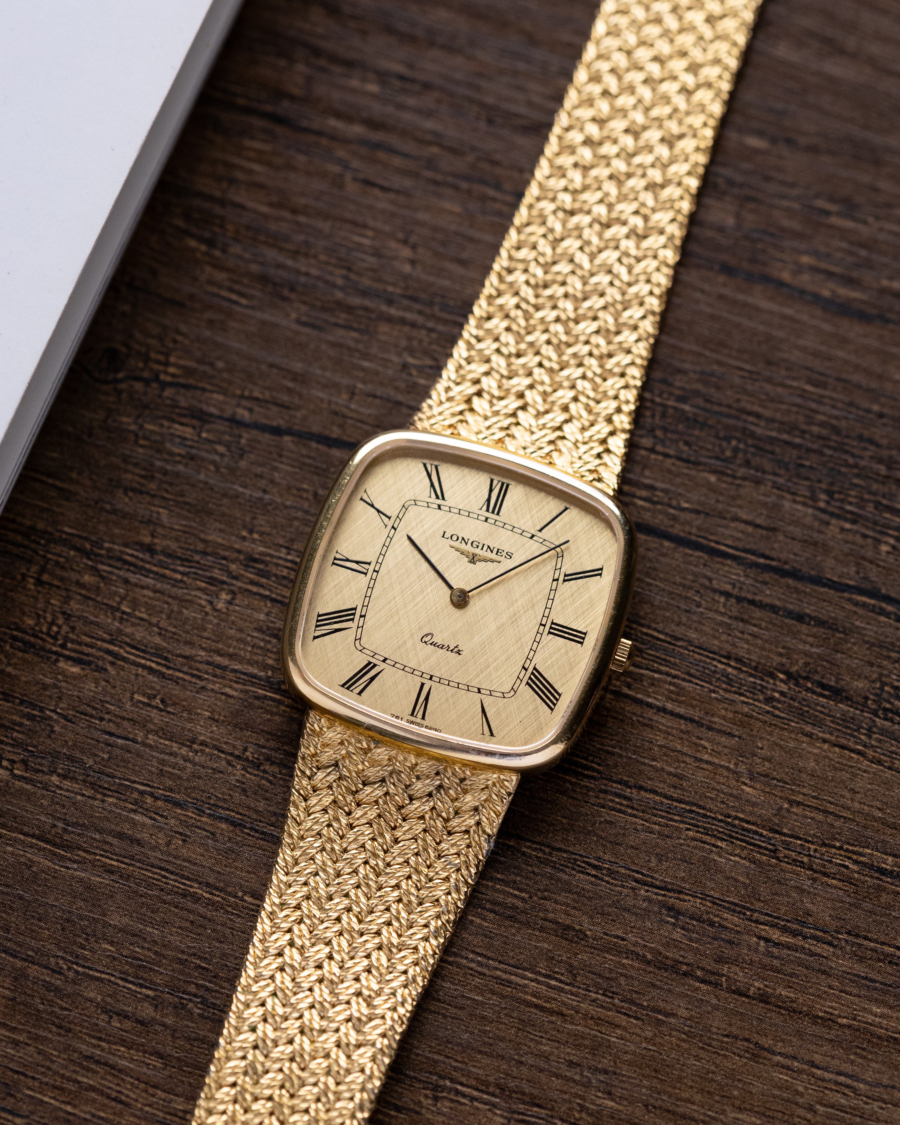 Longines Tank, Vintage Swiss Watch, Brushed Dial, Art Deco Style from 1980's - DuMarko