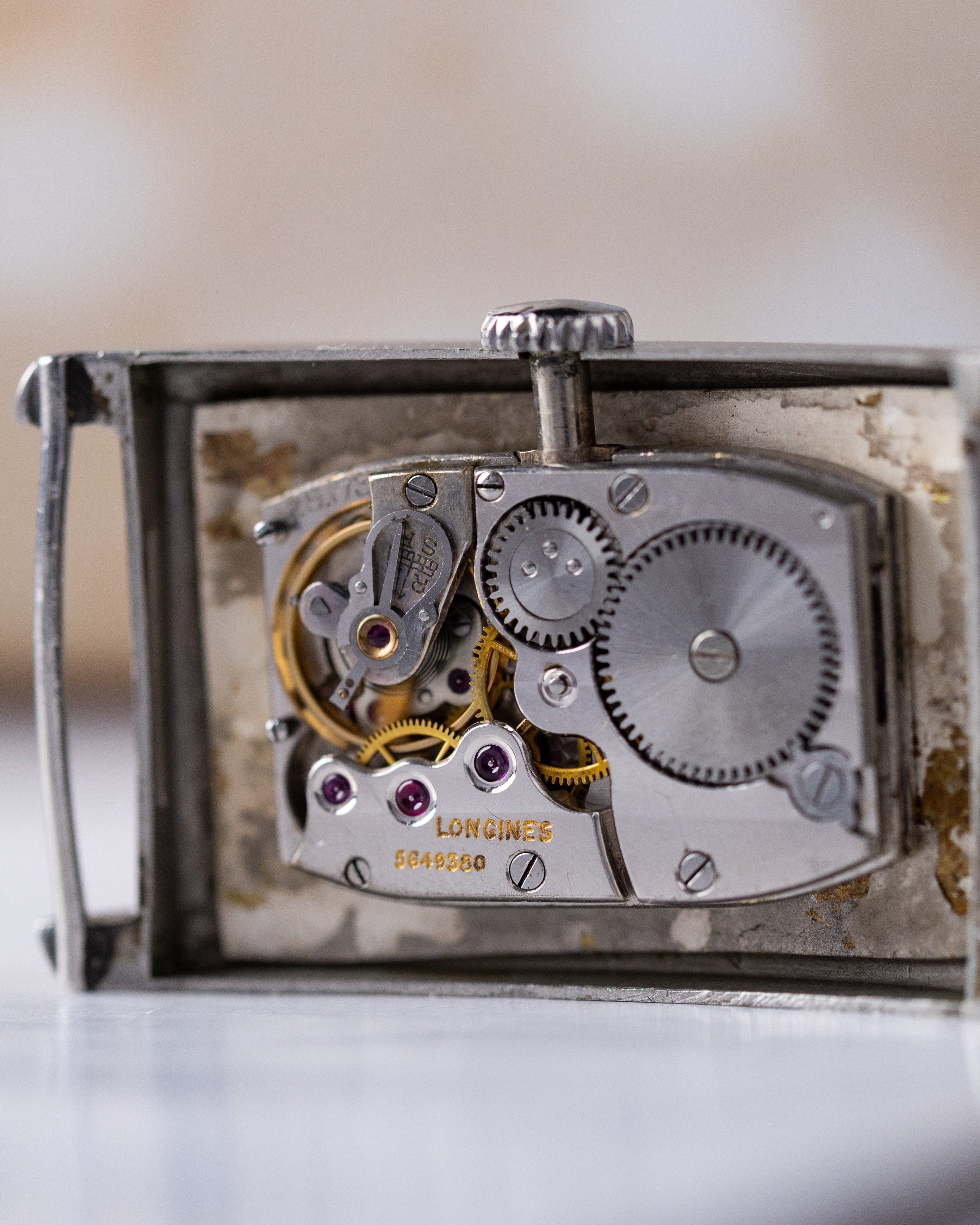 Longines Vintage Swiss Watch, Cal. 26.173, Oversized Tank, Art Deco Style - DuMarko