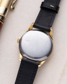 Longines Vintage Swiss Watch, Salmon Dial, Art Deco Style, Cal. 12.68 ZS from 1952 - DuMarko