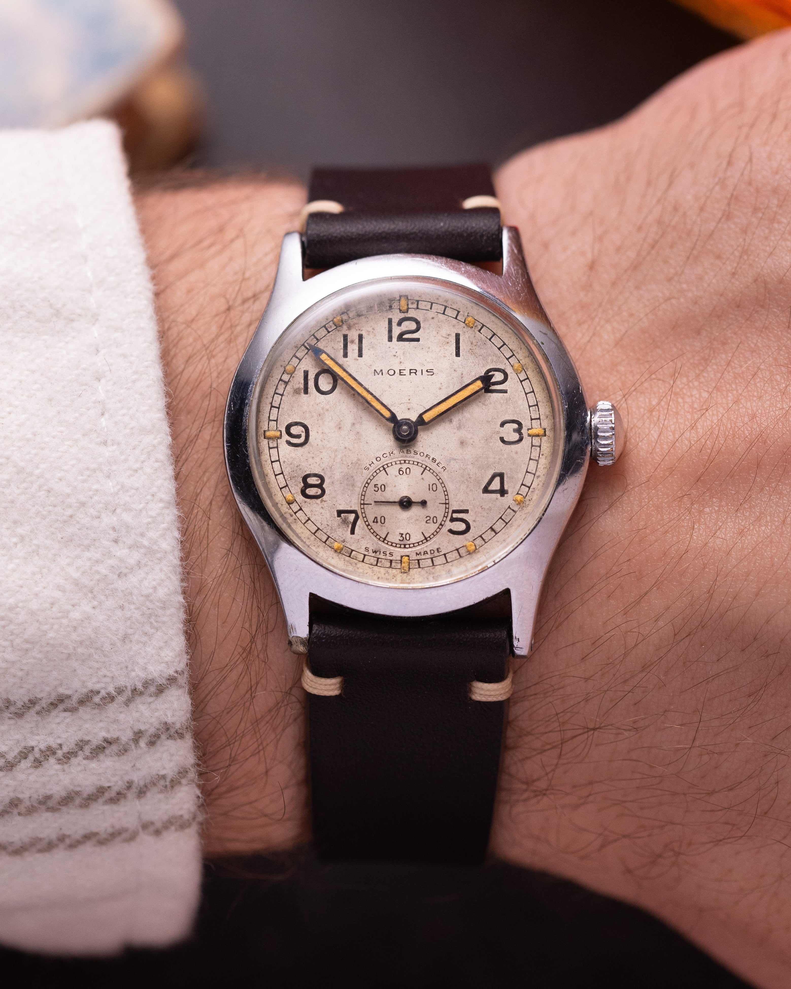 Military Vintage Swiss watch "Moeris" from 1940's - VintageDuMarko