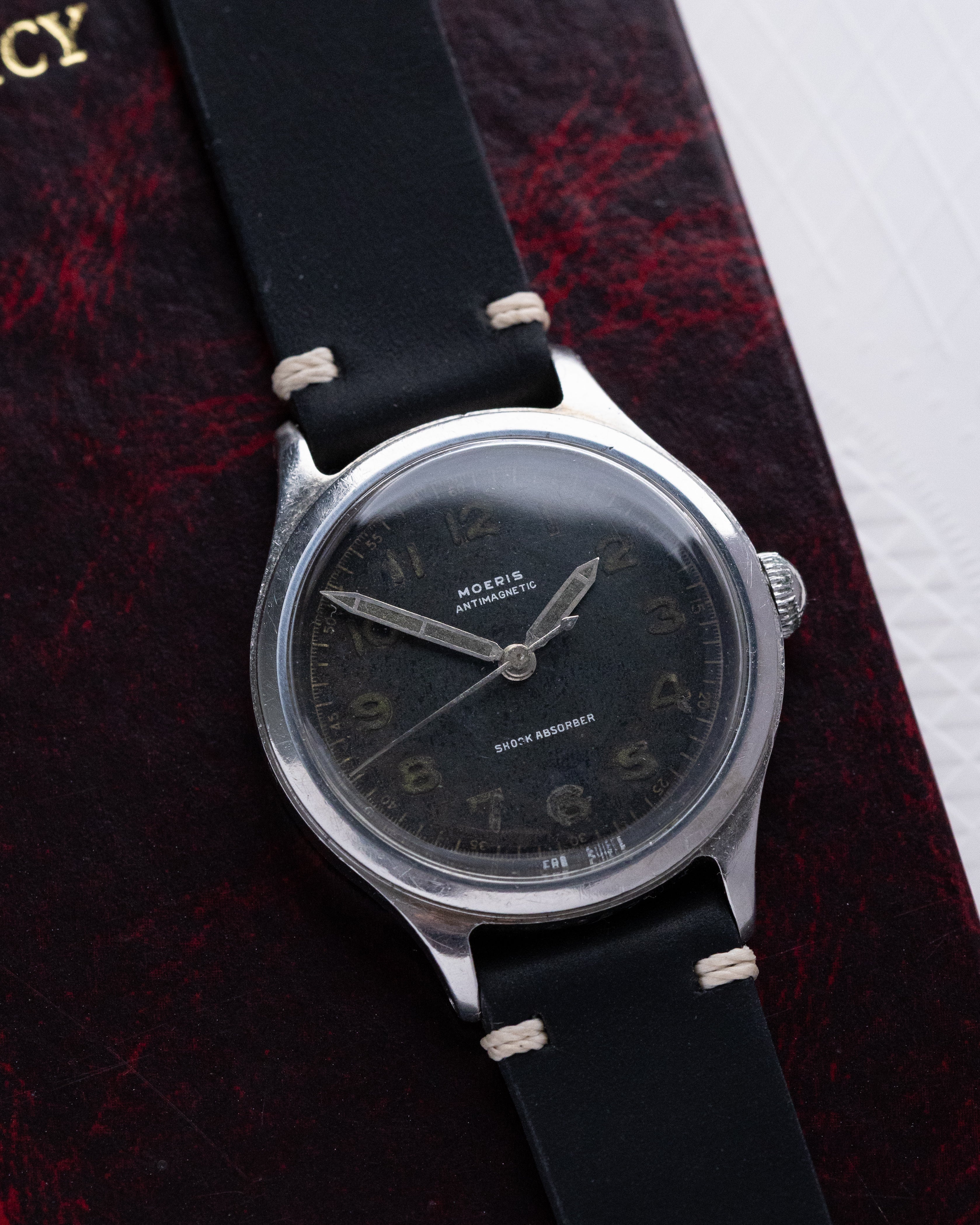 Moeris Imperable Antimagnetic Borgel Case, Radium Dial, Vintage Military Watch from 1940's - DuMarko