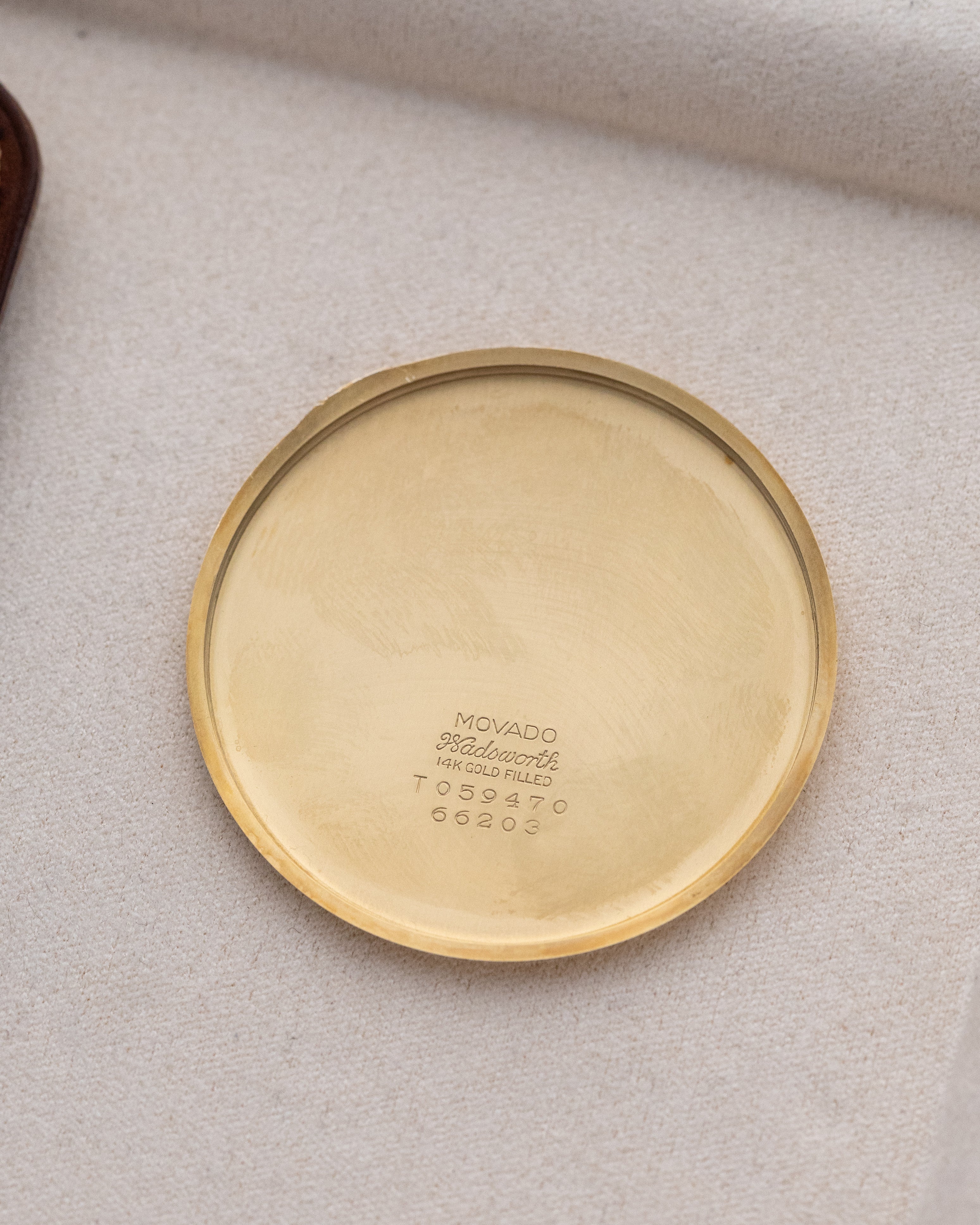 Movado Vintage Pocket Watch, Breguet numeral, Central Second Hand, 14K Gold - filled case from 1930's - DuMarko