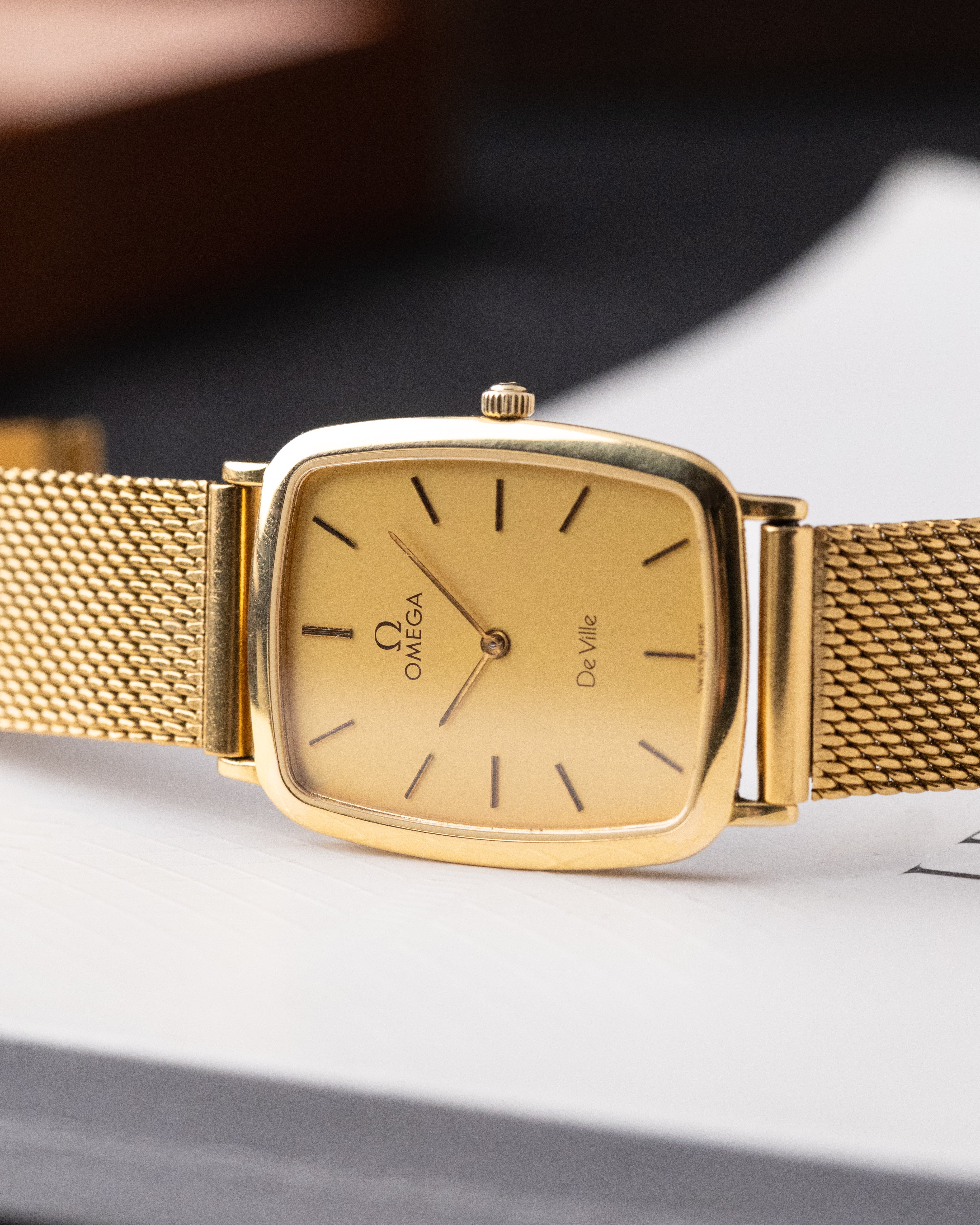 Omega De Ville, Vintage Quartz Watch, Extra Slim Dress Case from 1980's - DuMarko