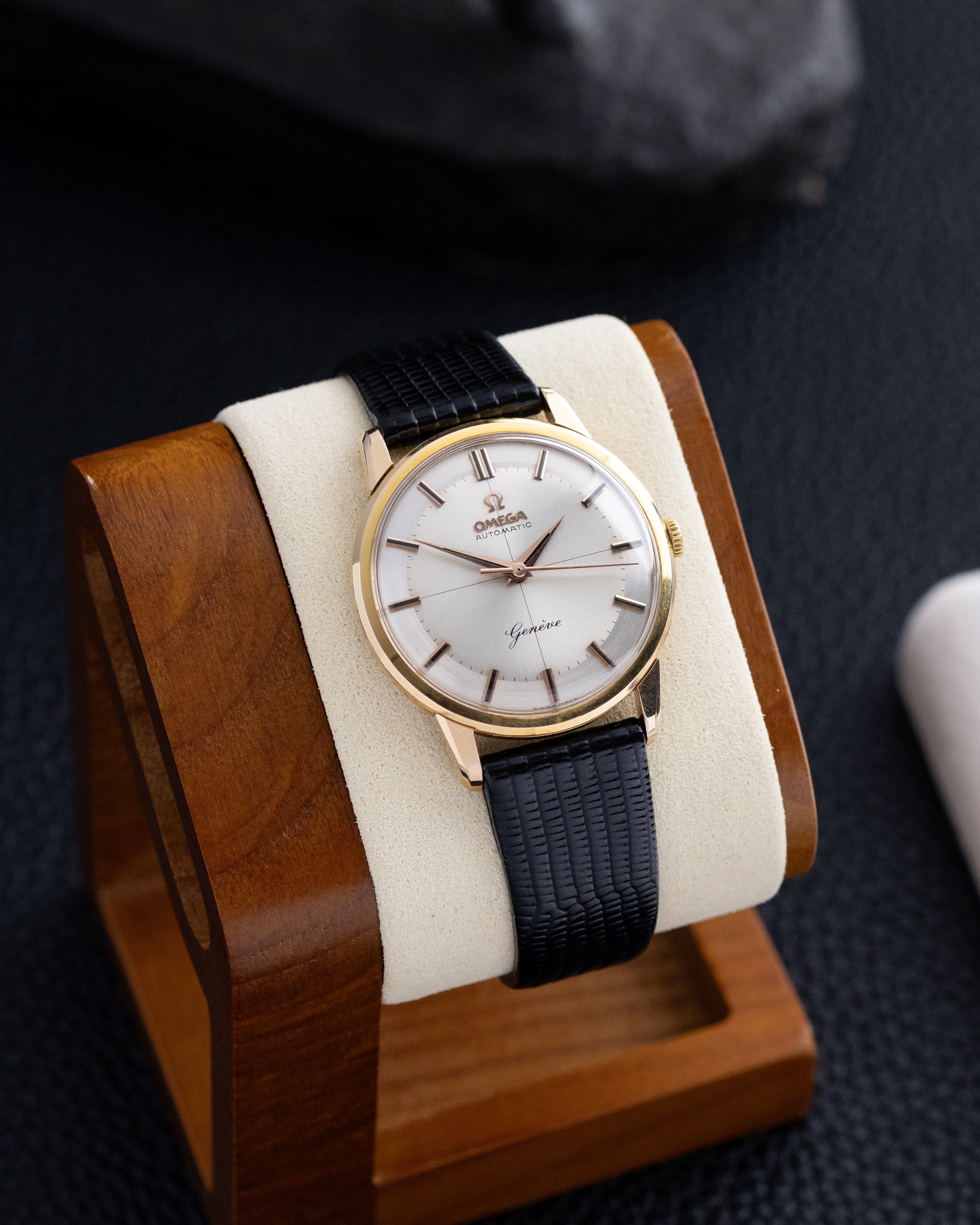 Omega Genève, Two - tone Dial, Luxury Gold - plated watch, Ref. 14702SC61, Swiss Made from 1961 - DuMarko