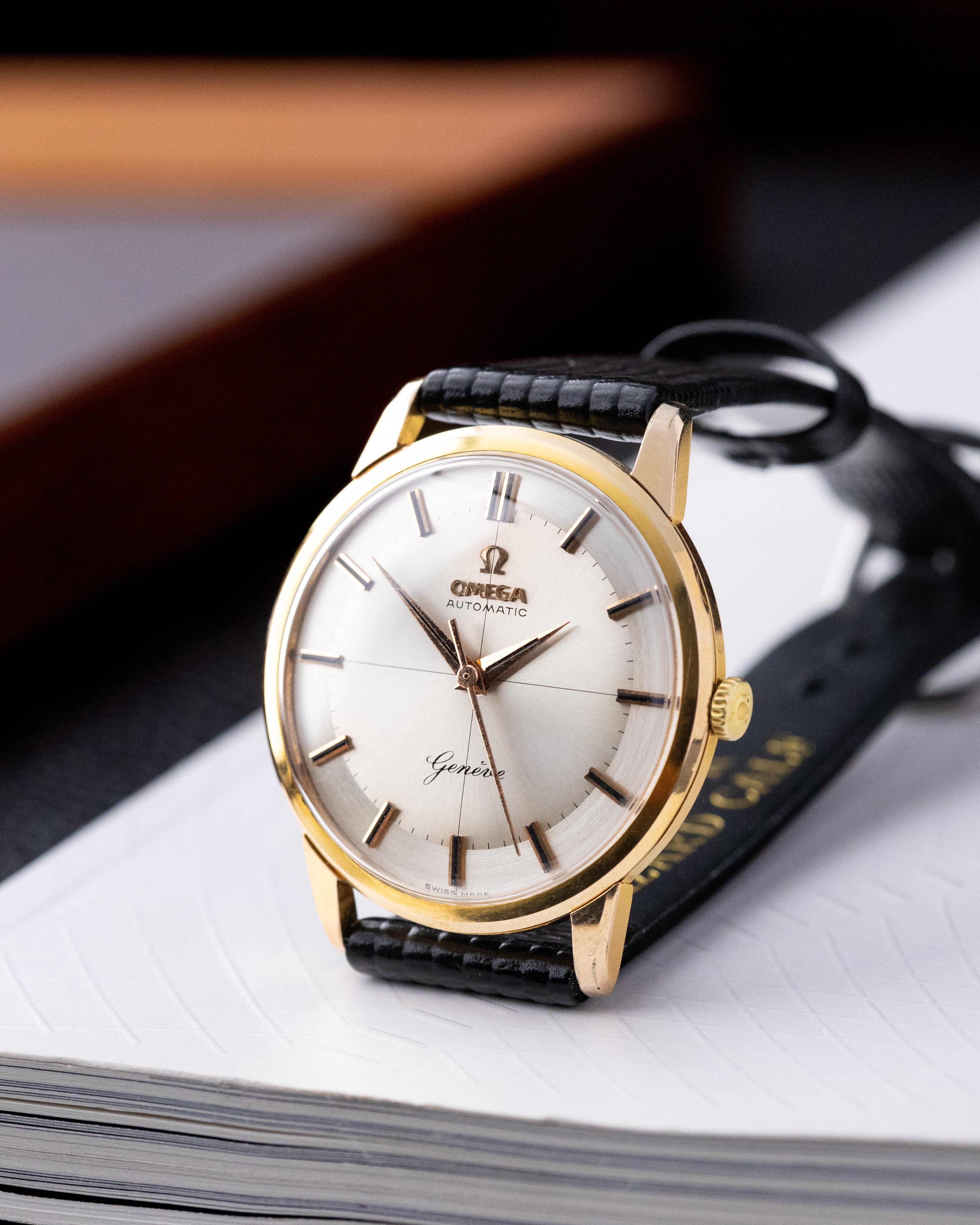 Omega Genève, Two - tone Dial, Luxury Gold - plated watch, Ref. 14702SC61, Swiss Made from 1961 - DuMarko