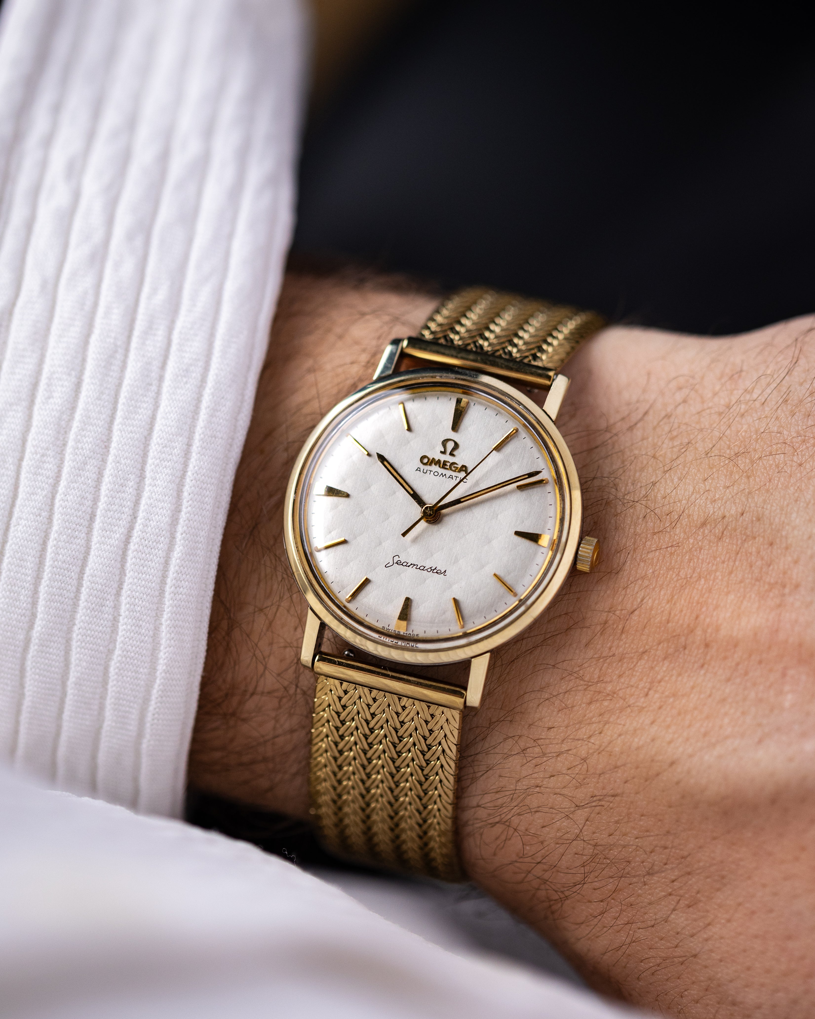 Omega Seamaster Automatic, “Mattress” Diamond Dial, Cal. 552, Gold Capped, From 1962 (US Market) - DuMarko