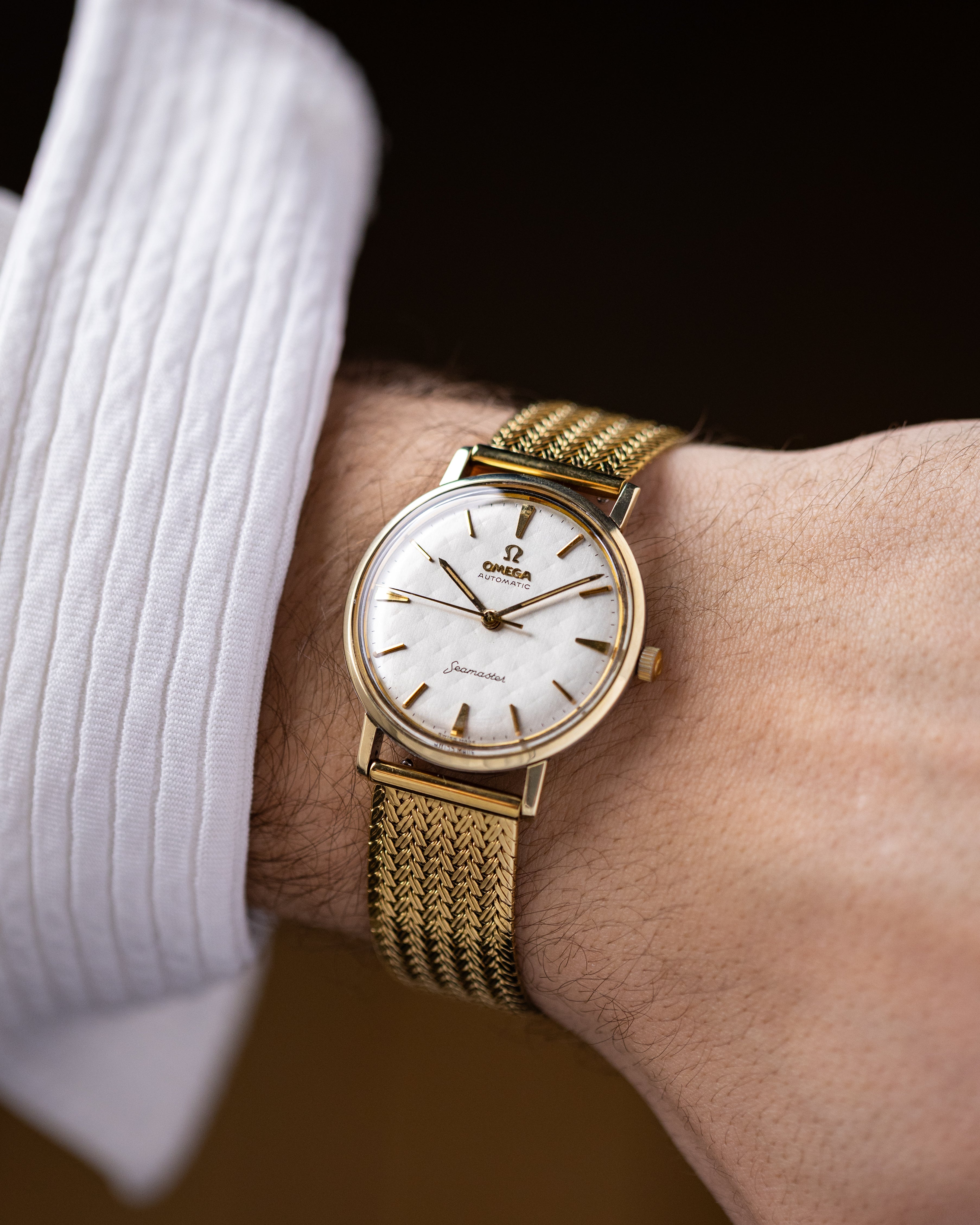 Omega Seamaster Automatic, “Mattress” Diamond Dial, Cal. 552, Gold Capped, From 1962 (US Market) - DuMarko