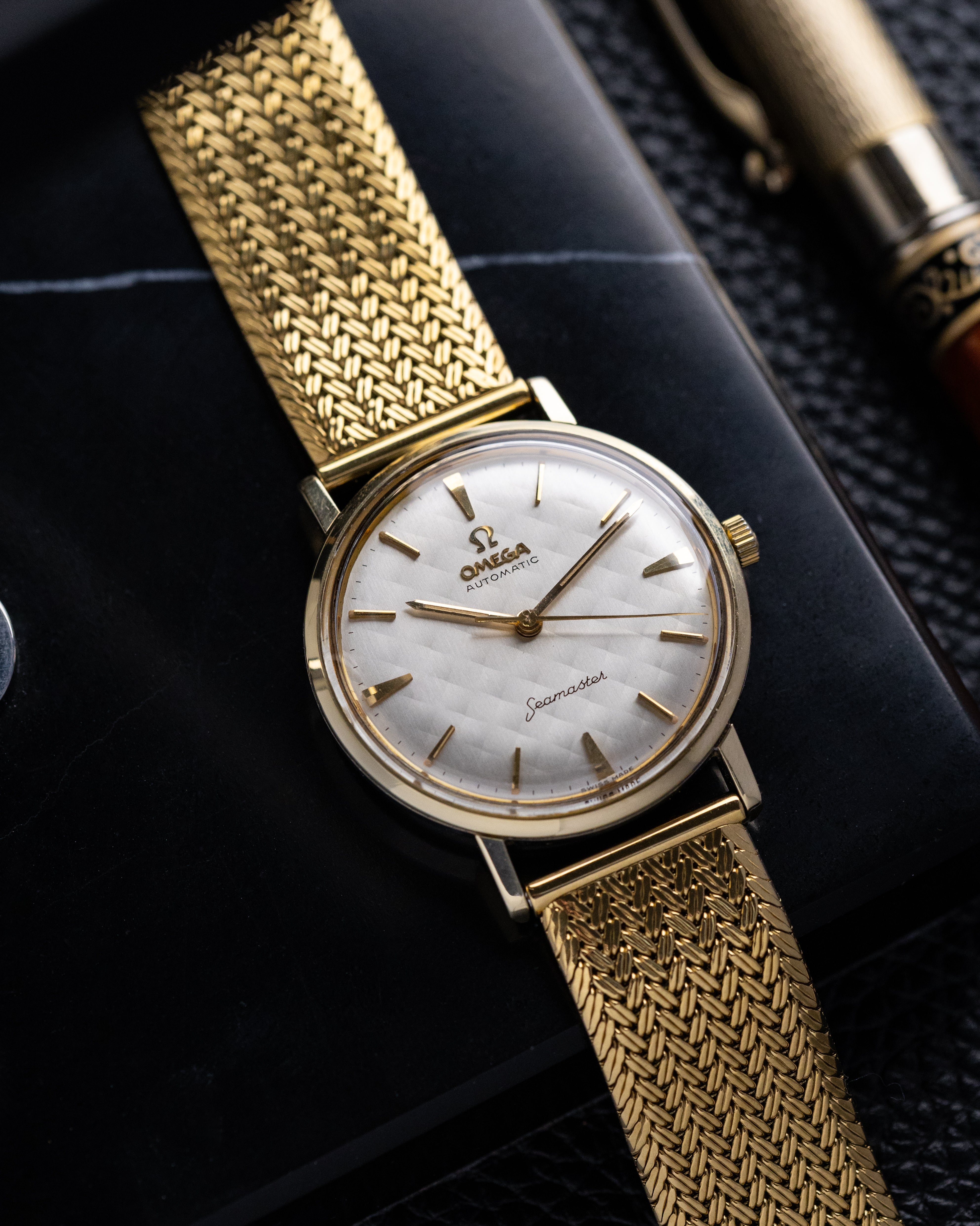 Omega Seamaster Automatic, “Mattress” Diamond Dial, Cal. 552, Gold Capped, From 1962 (US Market) - DuMarko
