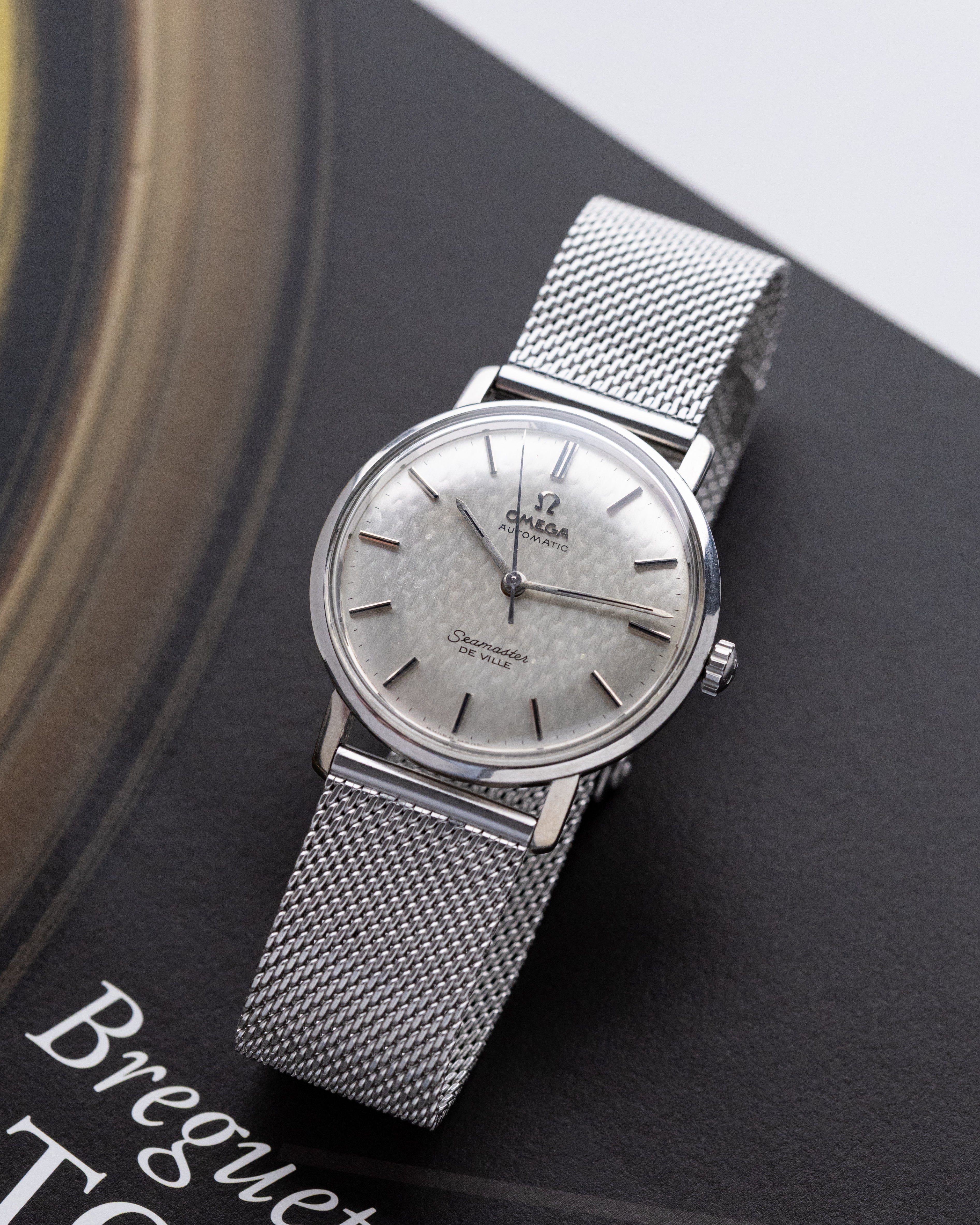Omega Seamaster De Ville Ref. 165.020, Cal. 552, Linen Dial,Monocoque Case, Vintage Swiss Watch - DuMarko