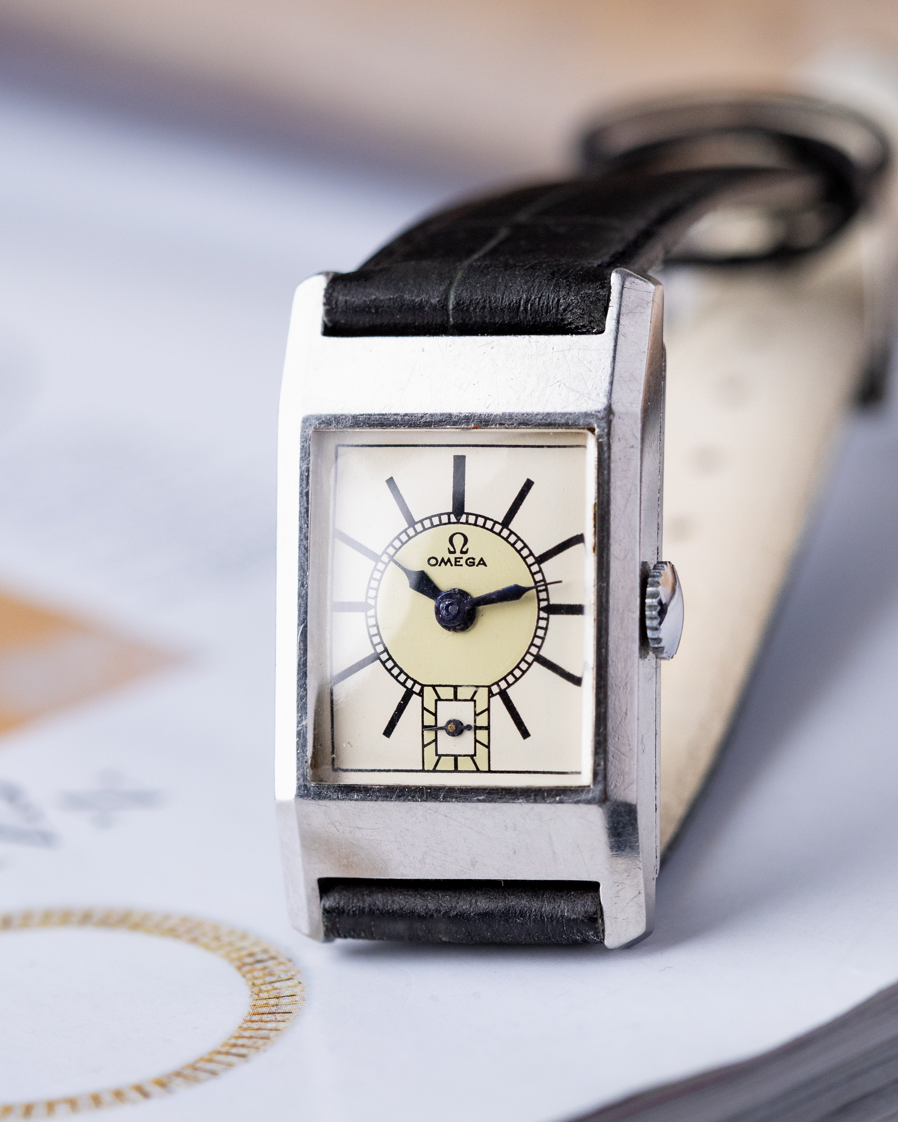 Omega Tank, Rare Two - tone Dial, Cal. 20F from 1930 - DuMarko