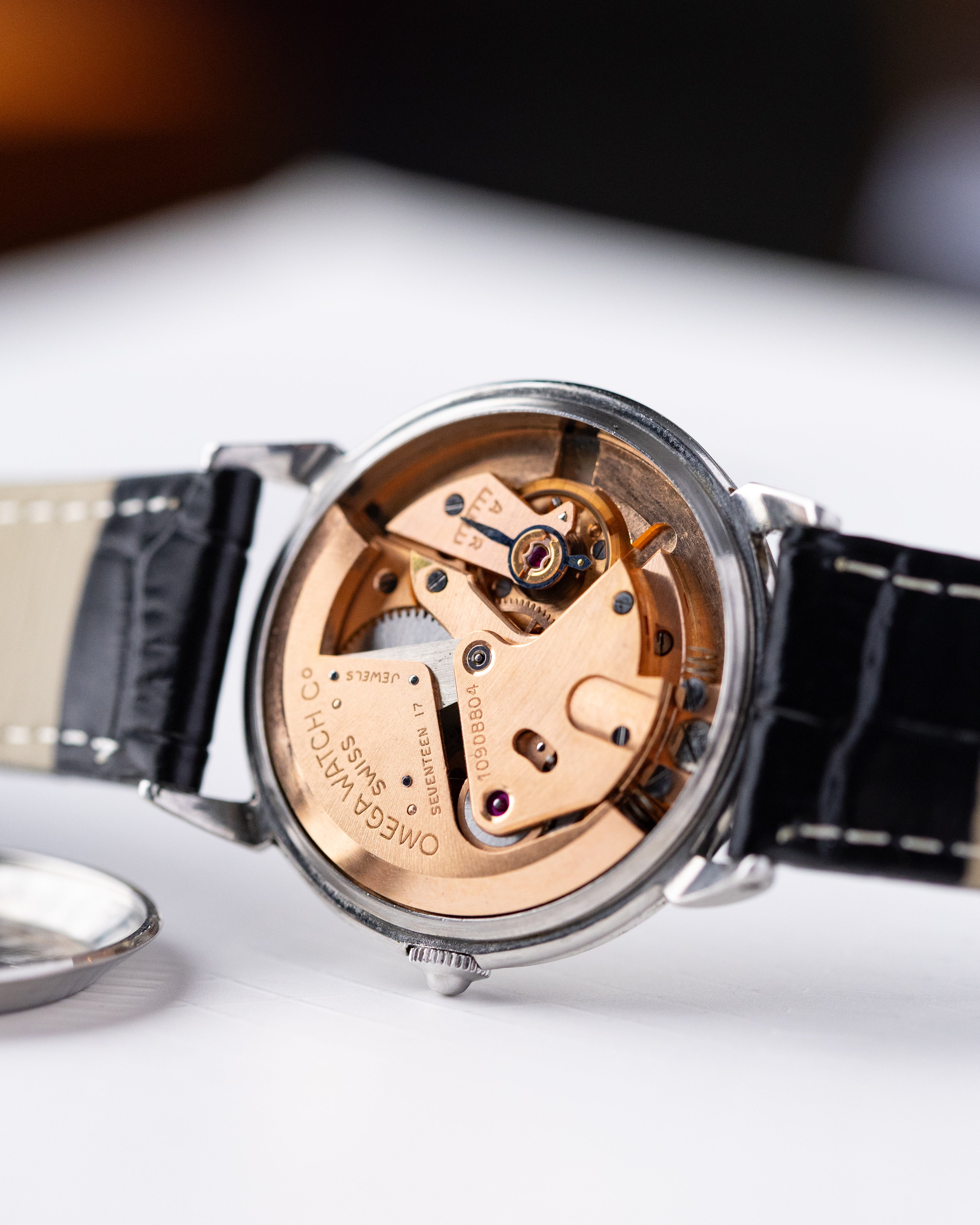 Omega Vintage Swiss Watch, Automatic Bumper 28.10 RA, Ref. 2445 - 1, Two - tone dial from 1944 - DuMarko