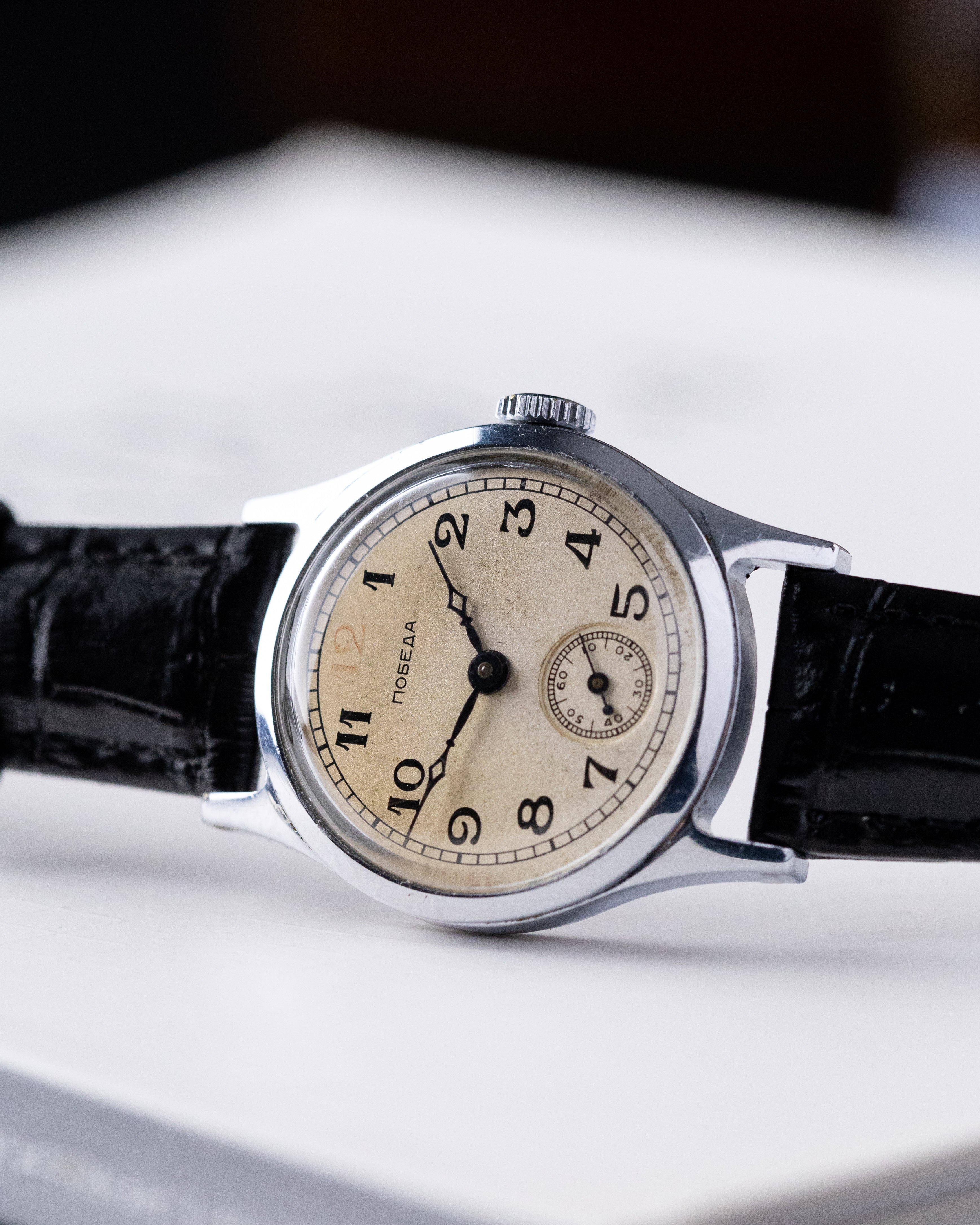 Pobeda Rare Red 12, Stalin's Soviet Vintage watch from 1950's, Cal 2602 - DuMarko