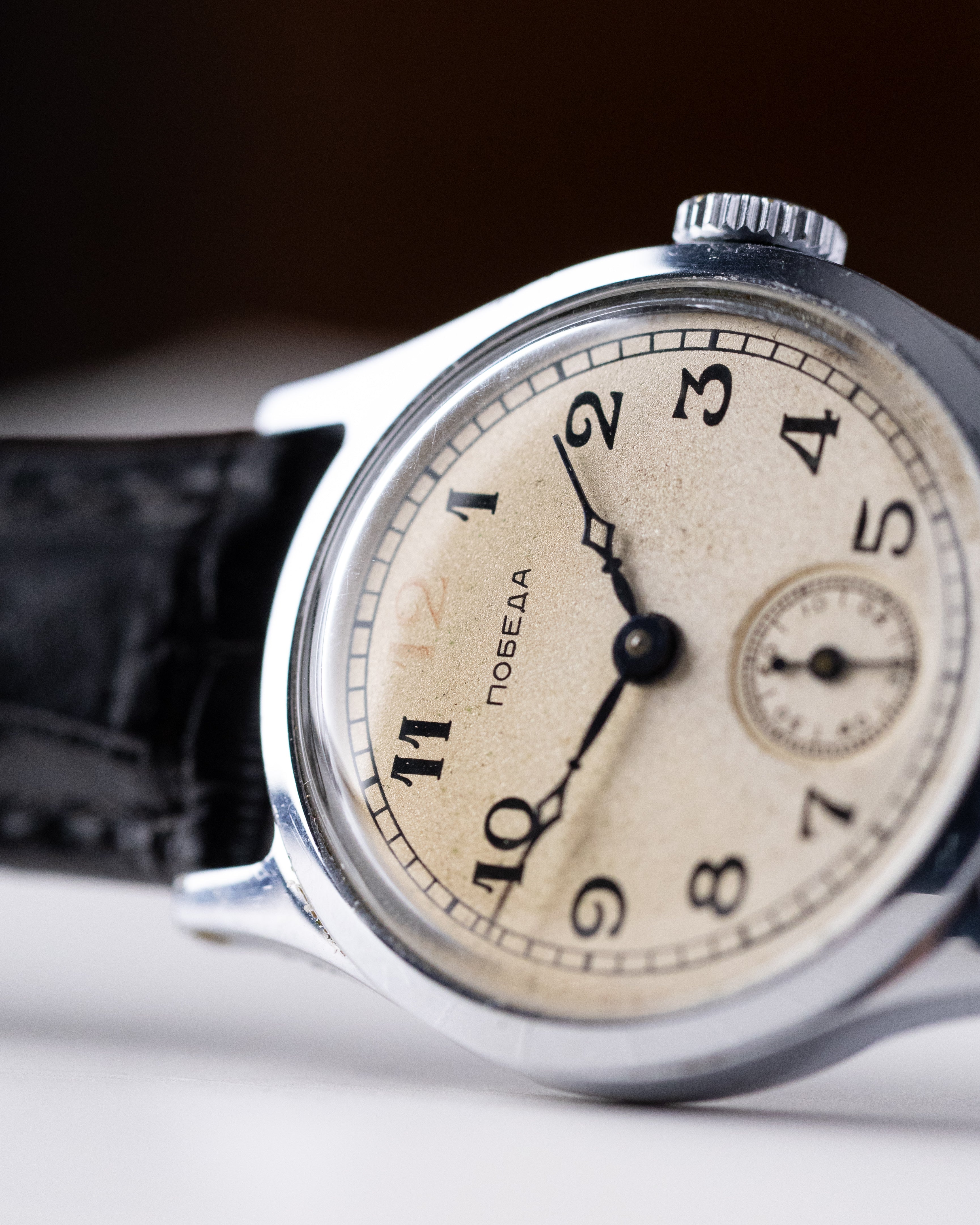 Pobeda Rare Red 12, Stalin's Soviet Vintage watch from 1950's, Cal 2602 - DuMarko