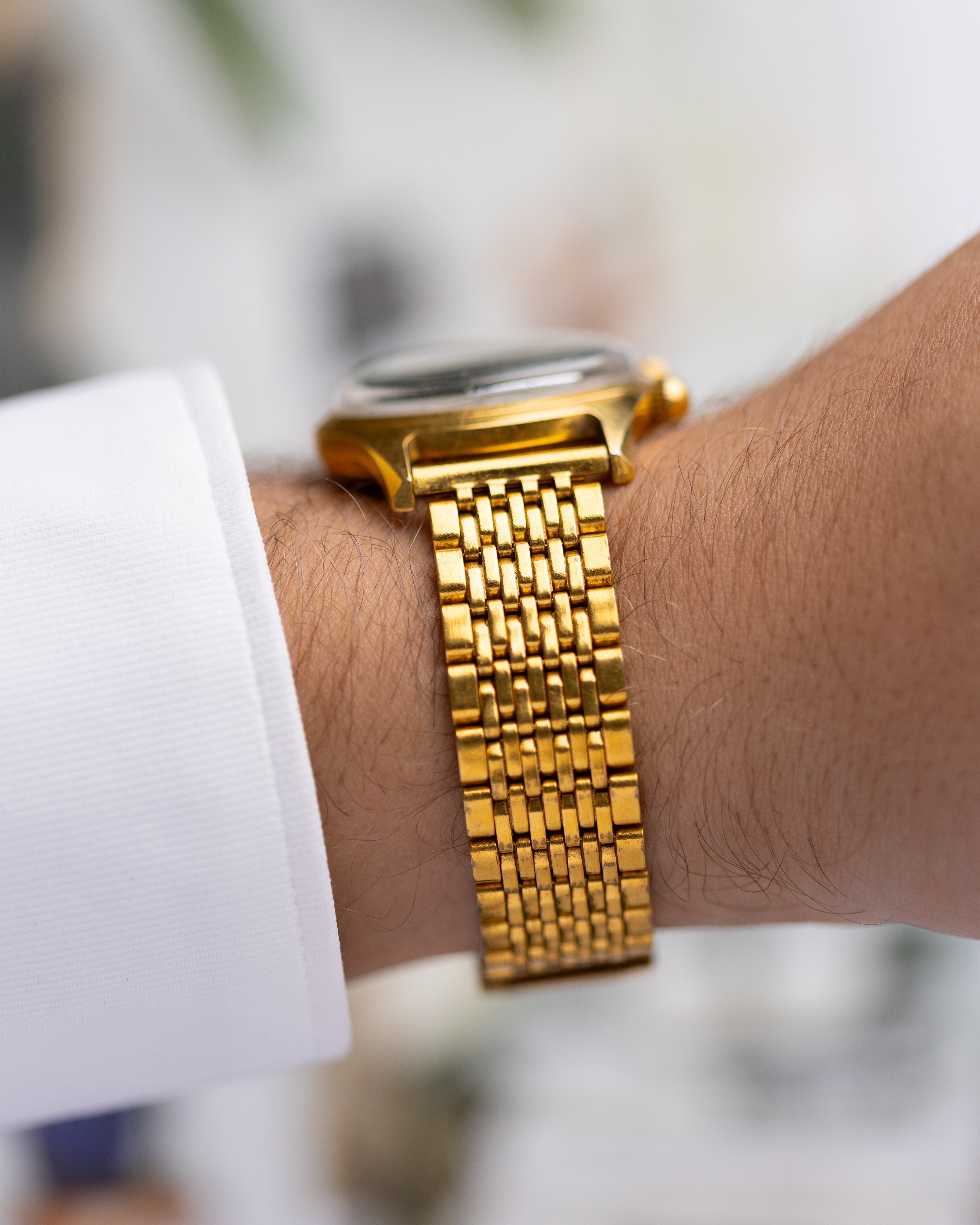 Poljot Signal (Alarm) Vintage Soviet Watch, Original gold plated bracelet - DuMarko