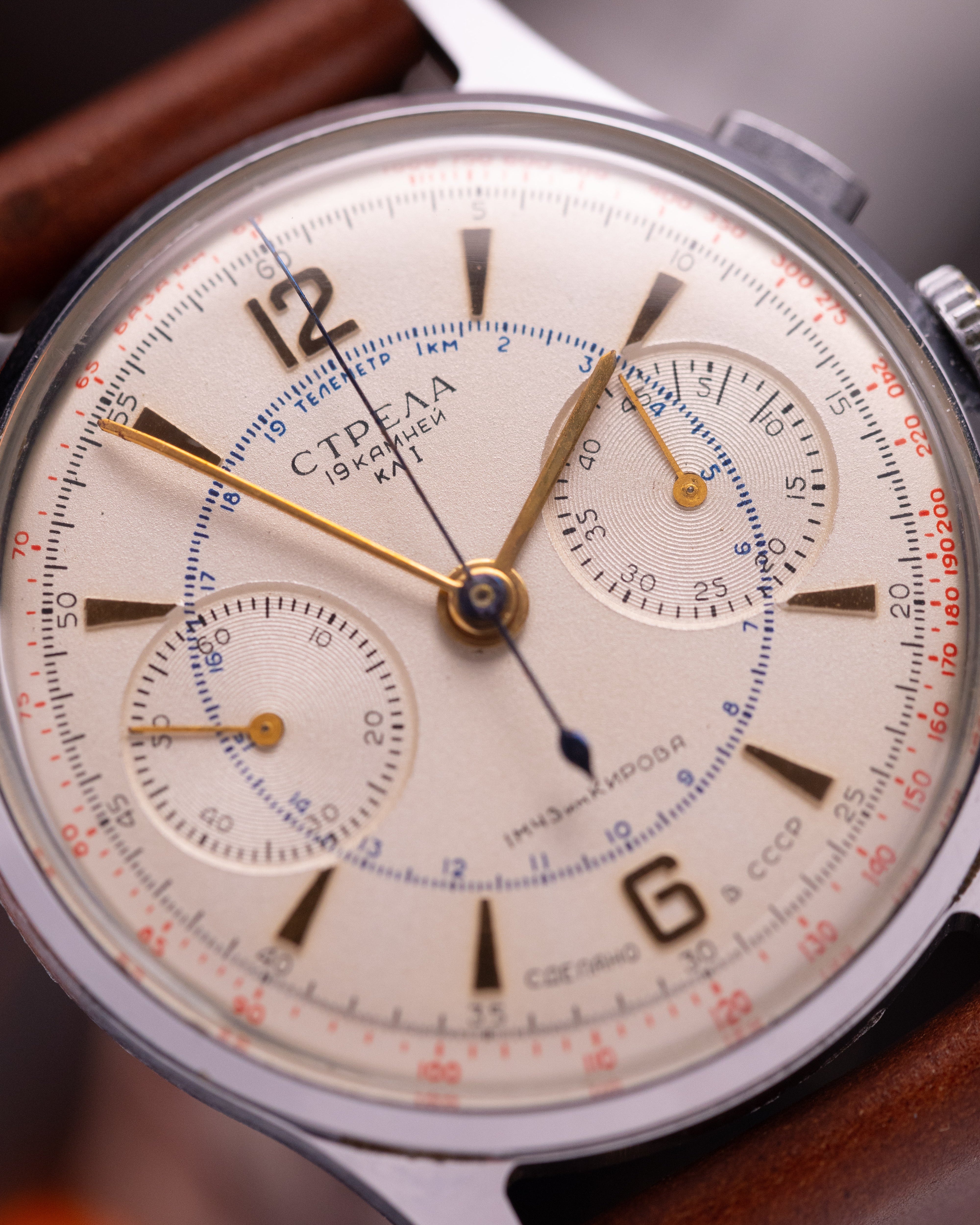 Poljot Strela Original cal.3017 Soviet vintage chronograph for Aviarors and Astronauts - VintageDuMarko
