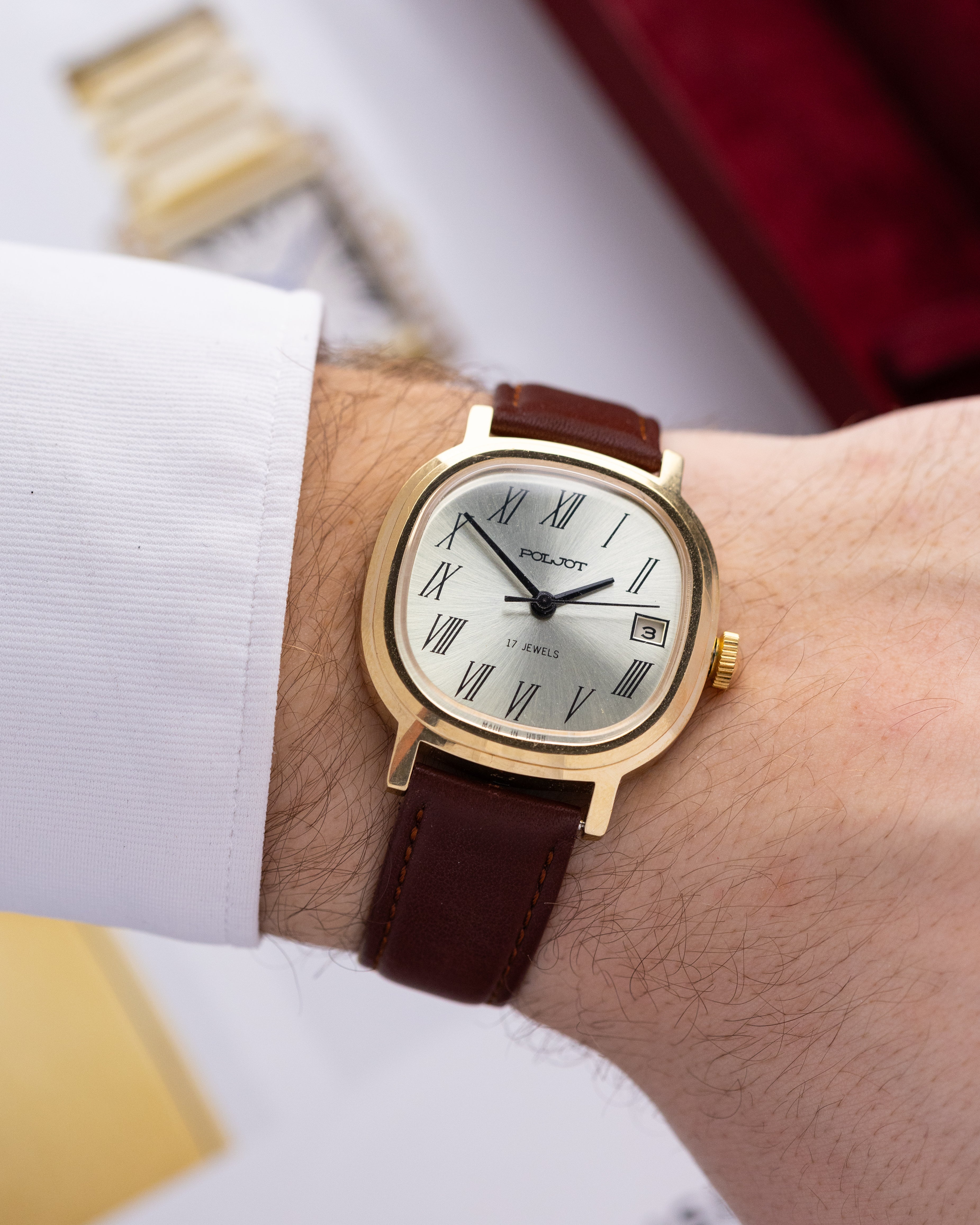 Poljot Vintage Soviet Watch, Art Deco Tank, Cal. 2614 - DuMarko