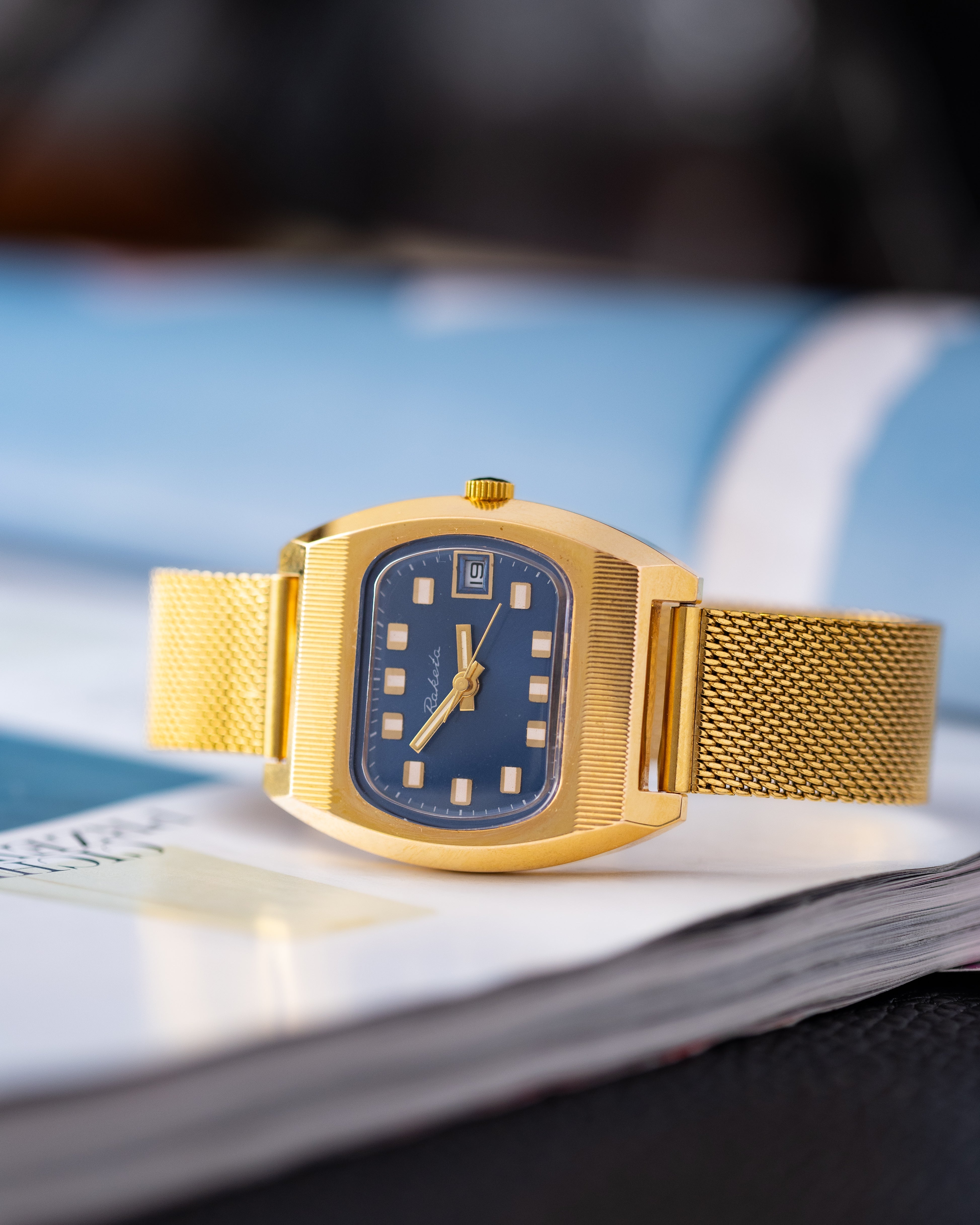 Raketa "TV" Rare NOS, Gold Plated case, Cal. 2614 H, Made in USSR - DuMarko