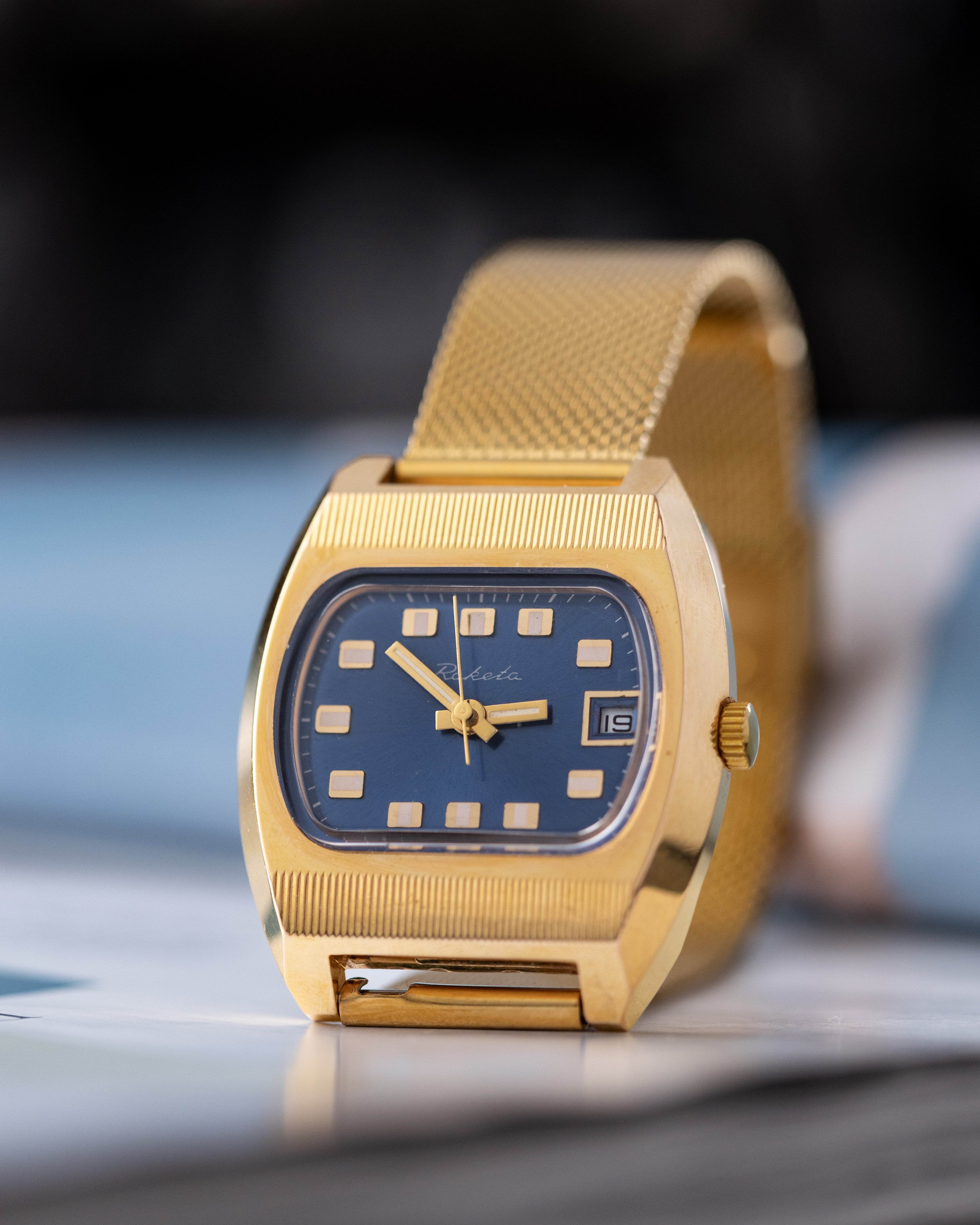 Raketa "TV" Rare NOS, Gold Plated case, Cal. 2614 H, Made in USSR - DuMarko