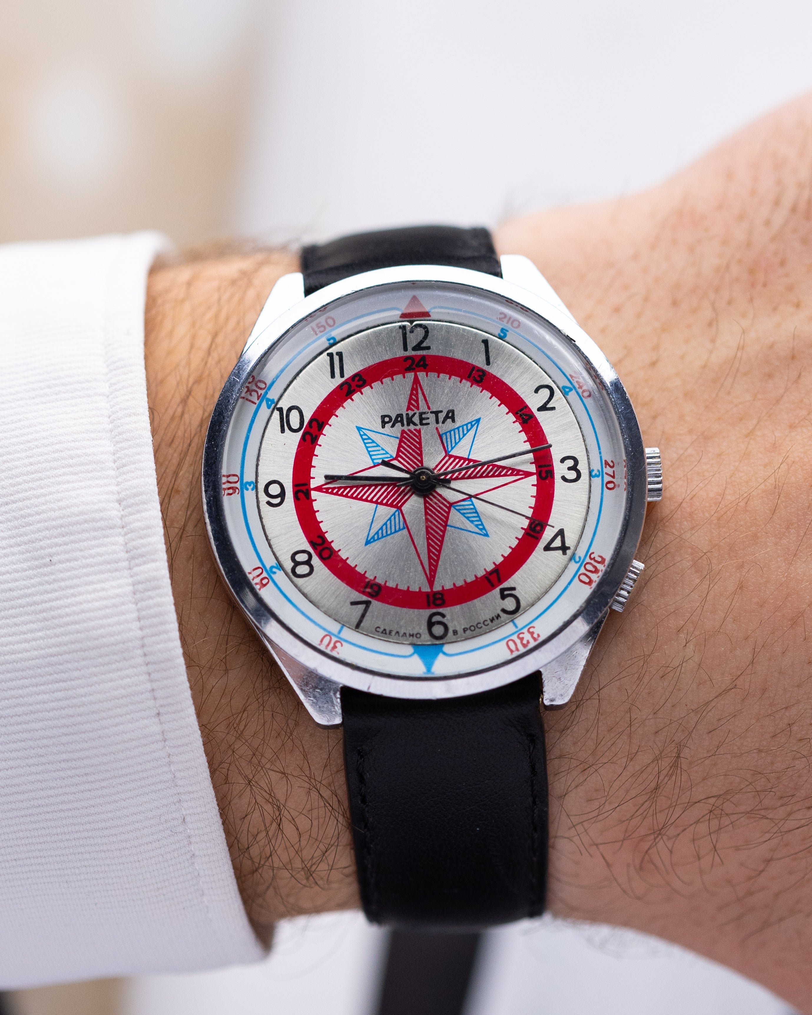 Raketa Vintage Compass Rose of Wind, USSR Watch - DuMarko
