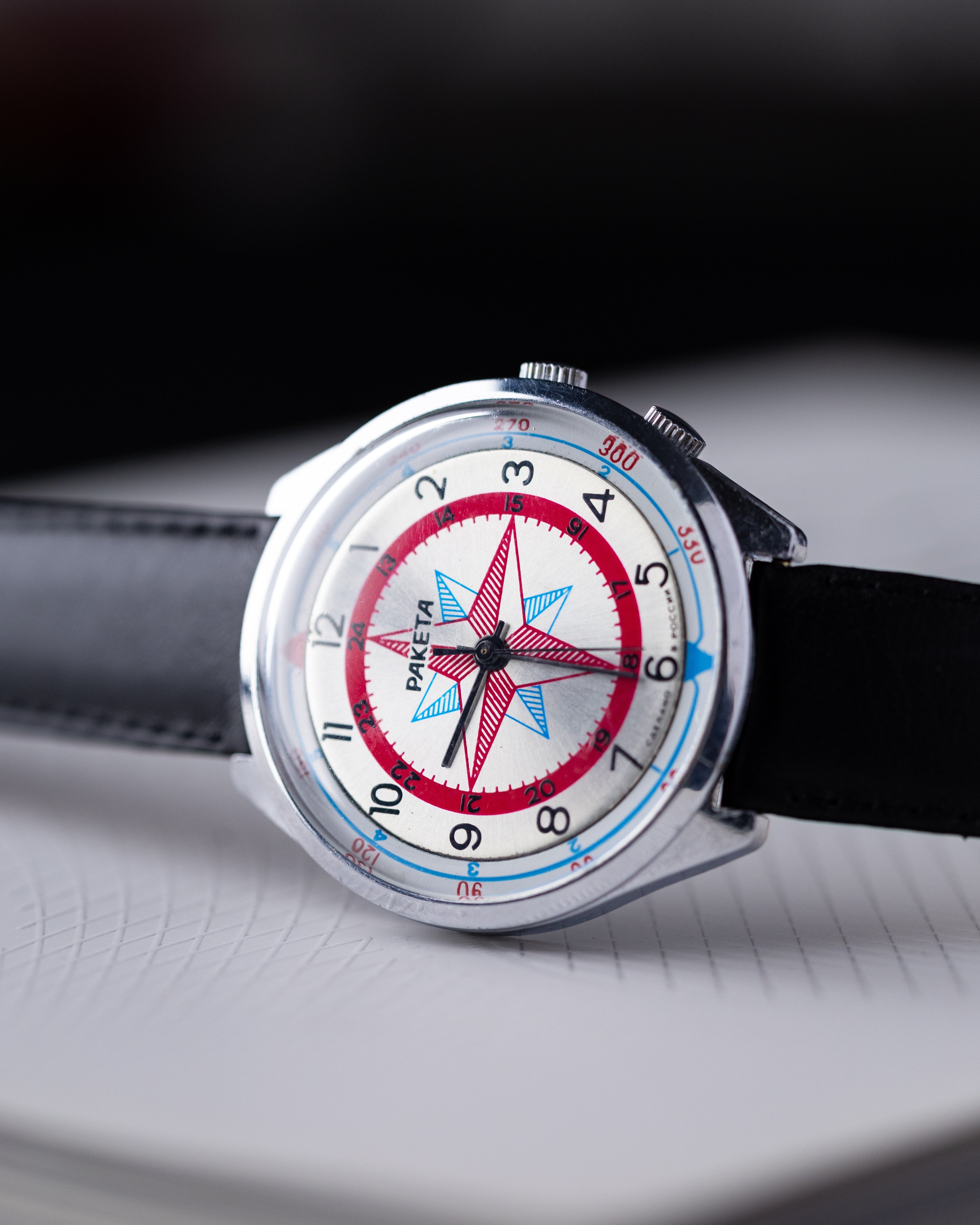 Raketa Vintage Compass Rose of Wind, USSR Watch - DuMarko