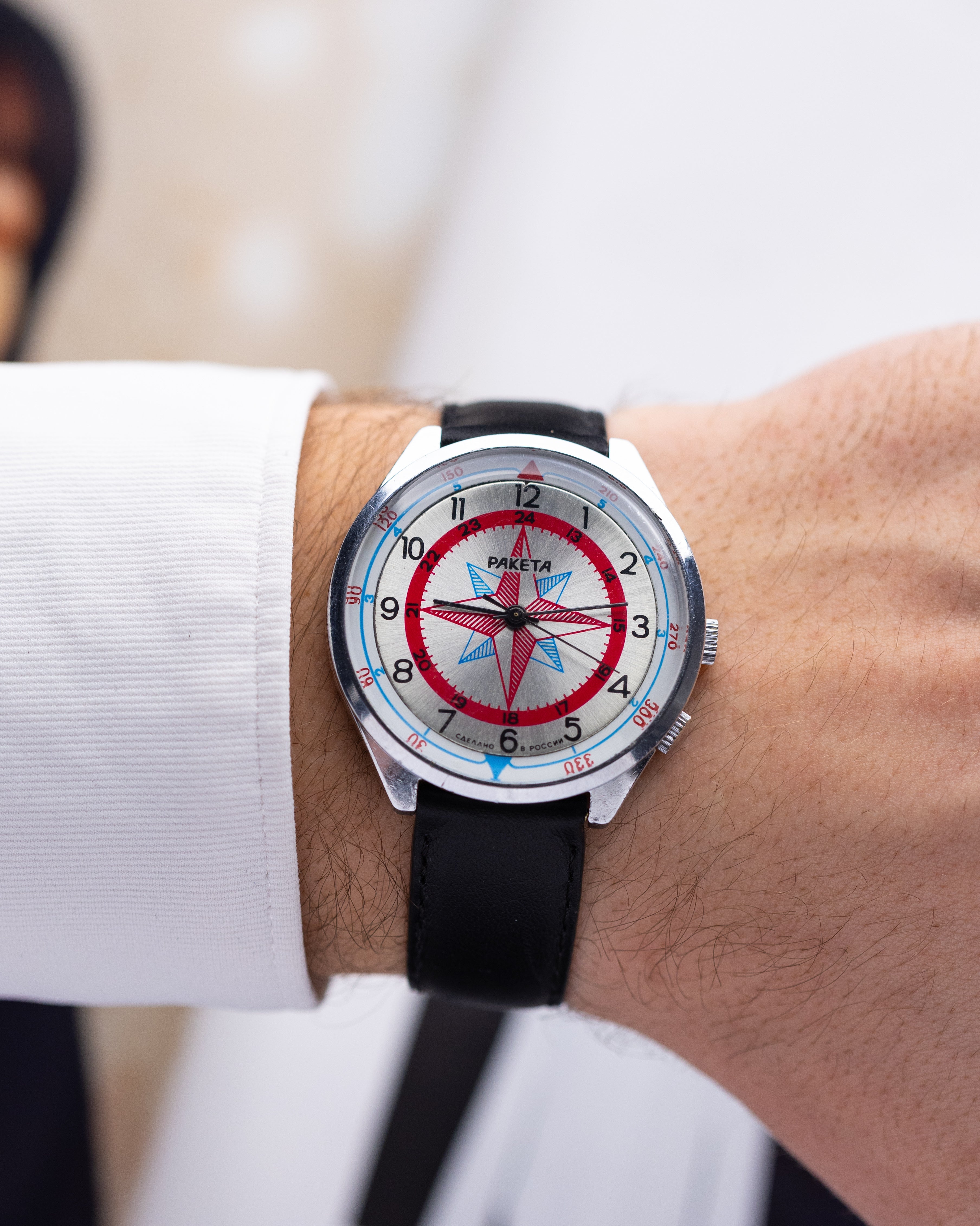 Raketa Vintage Compass Rose of Wind, USSR Watch - DuMarko