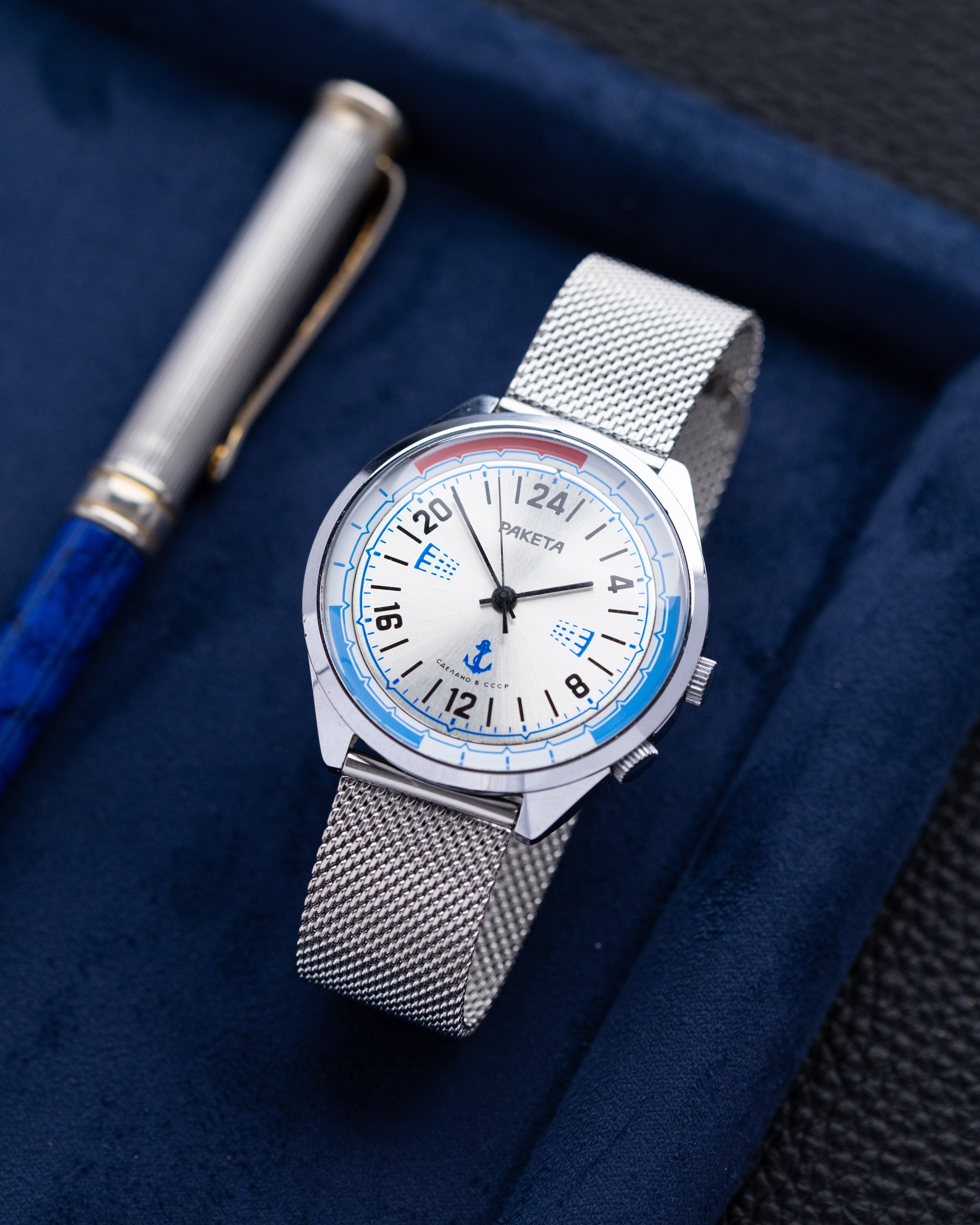 Raketa Vintage Soviet Marine 24h, Polar Watch, Cal. 2623.H, Made in USSR - DuMarko