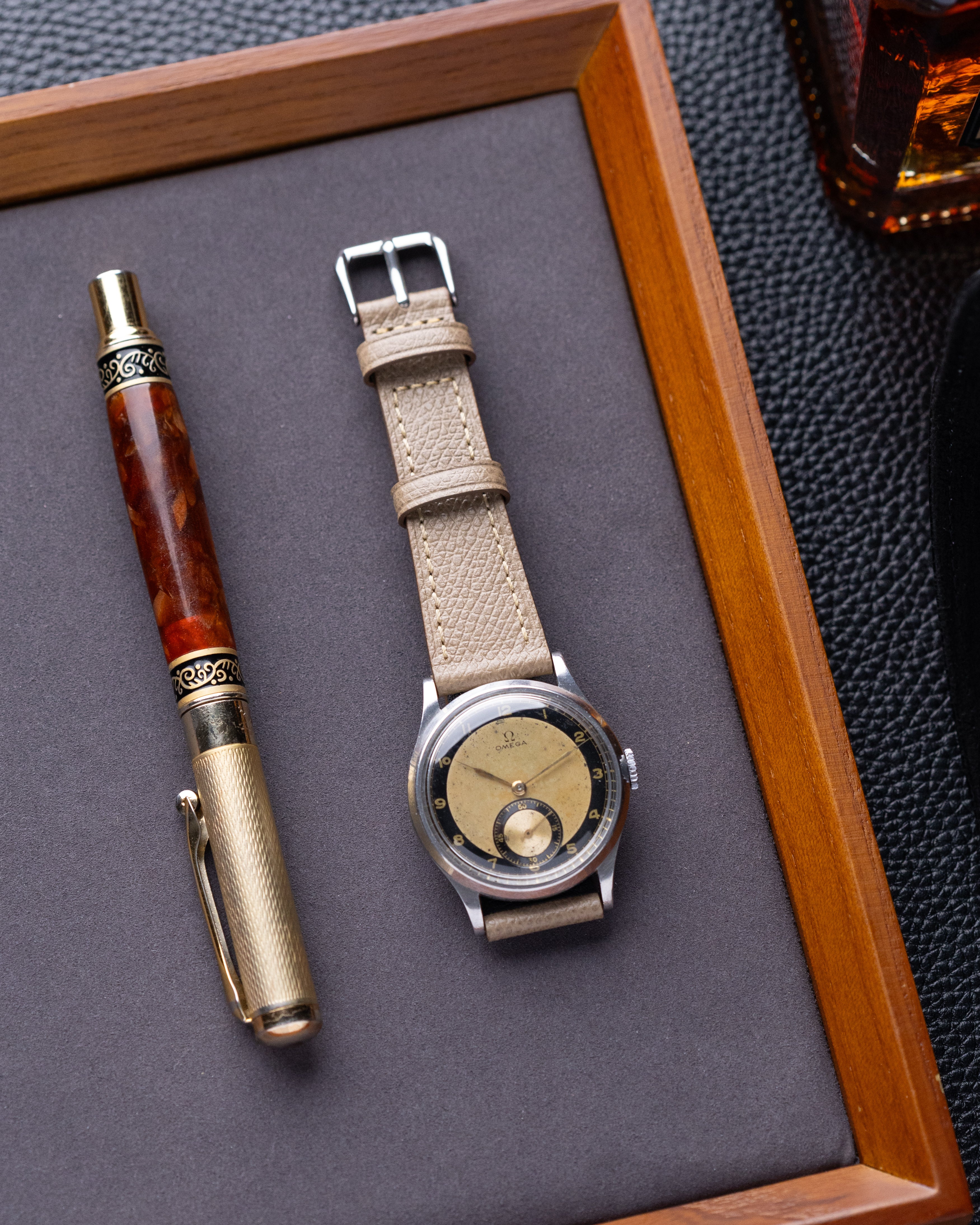 Rare Omega „Bullseye” Two - tone dial, Oversize case 37 mm, Vintage Omega CK839 - DuMarko