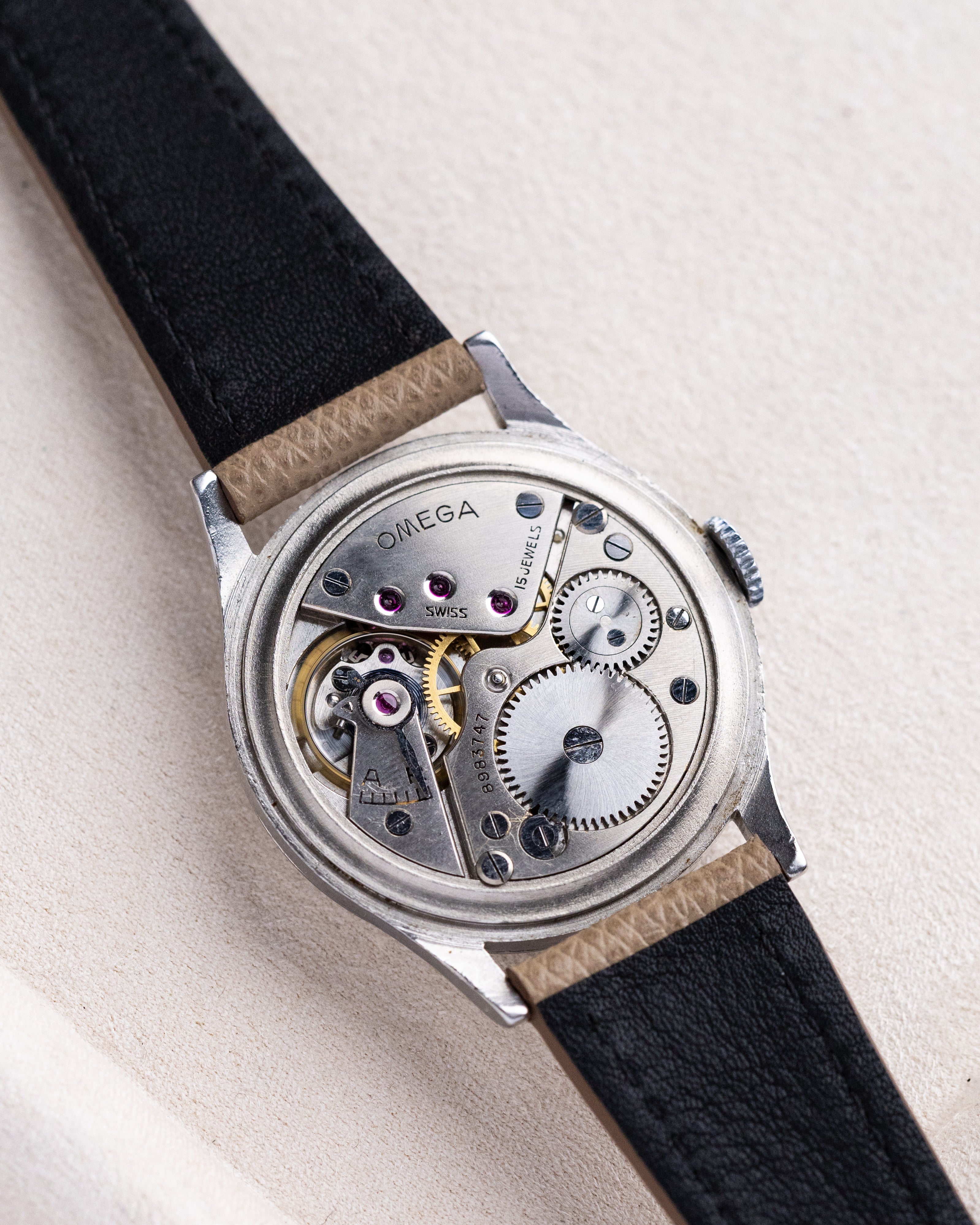 Rare Omega „Bullseye” Two - tone dial, Oversize case 37 mm, Vintage Omega CK839 - DuMarko