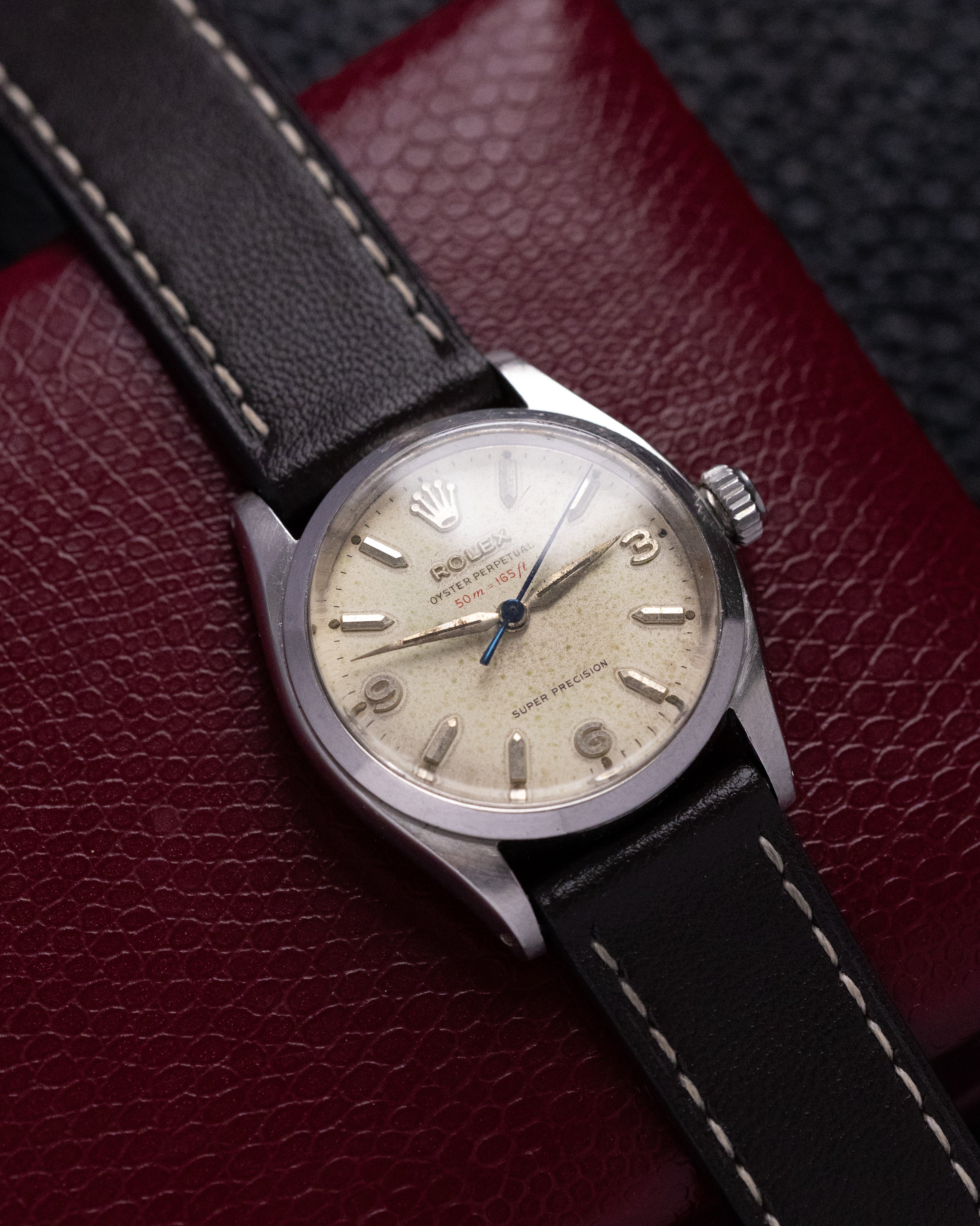 Rare Rolex Oyster Perpetual "Red Depth" 50m – 165ft, Super Precision, Ref. 6548 from 1955 - DuMarko