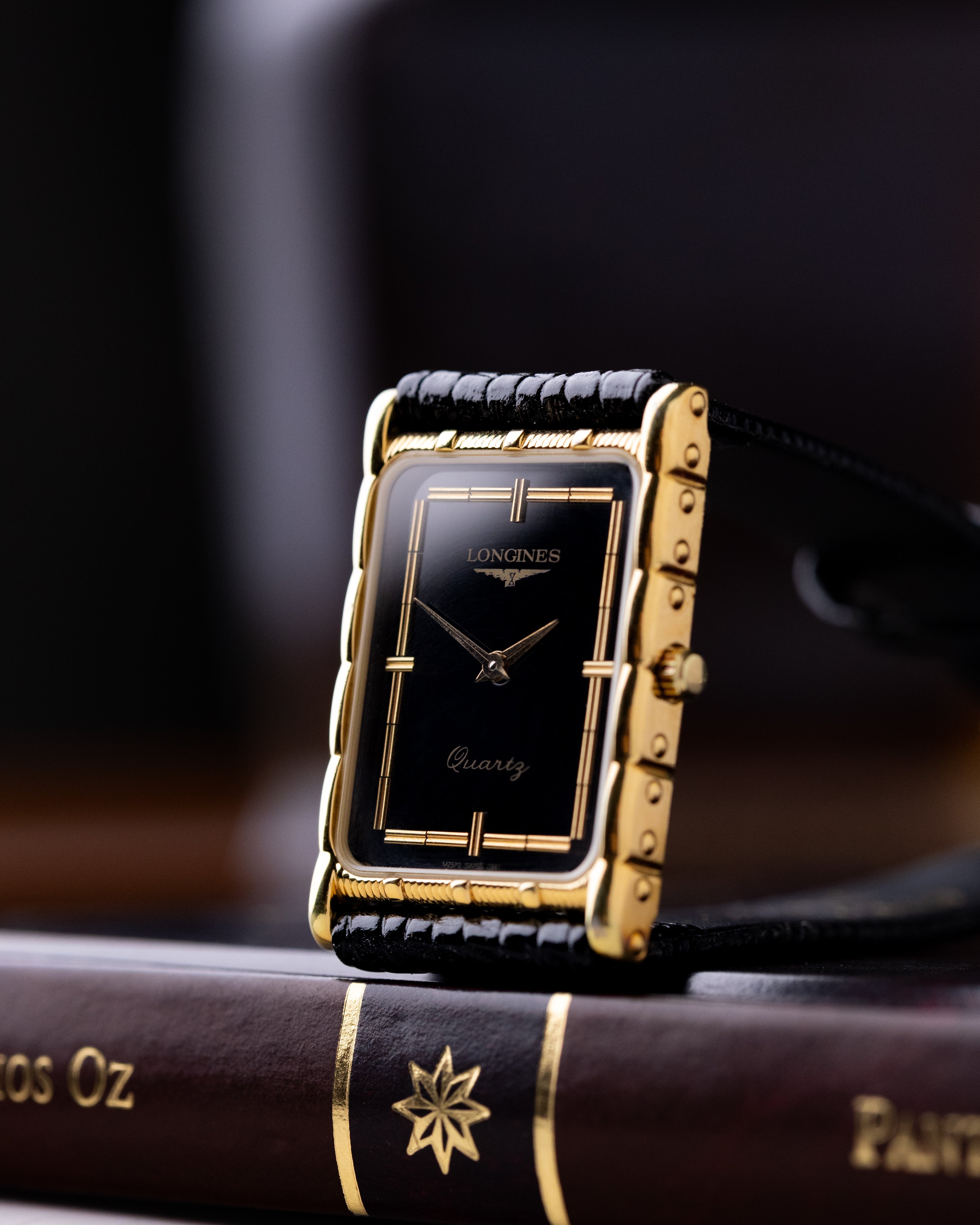 Rare Vintage Longines Art Deco Tank, Textured Case, Two - Tone Dial, Quartz Cal. L963.4, Box and papers - DuMarko