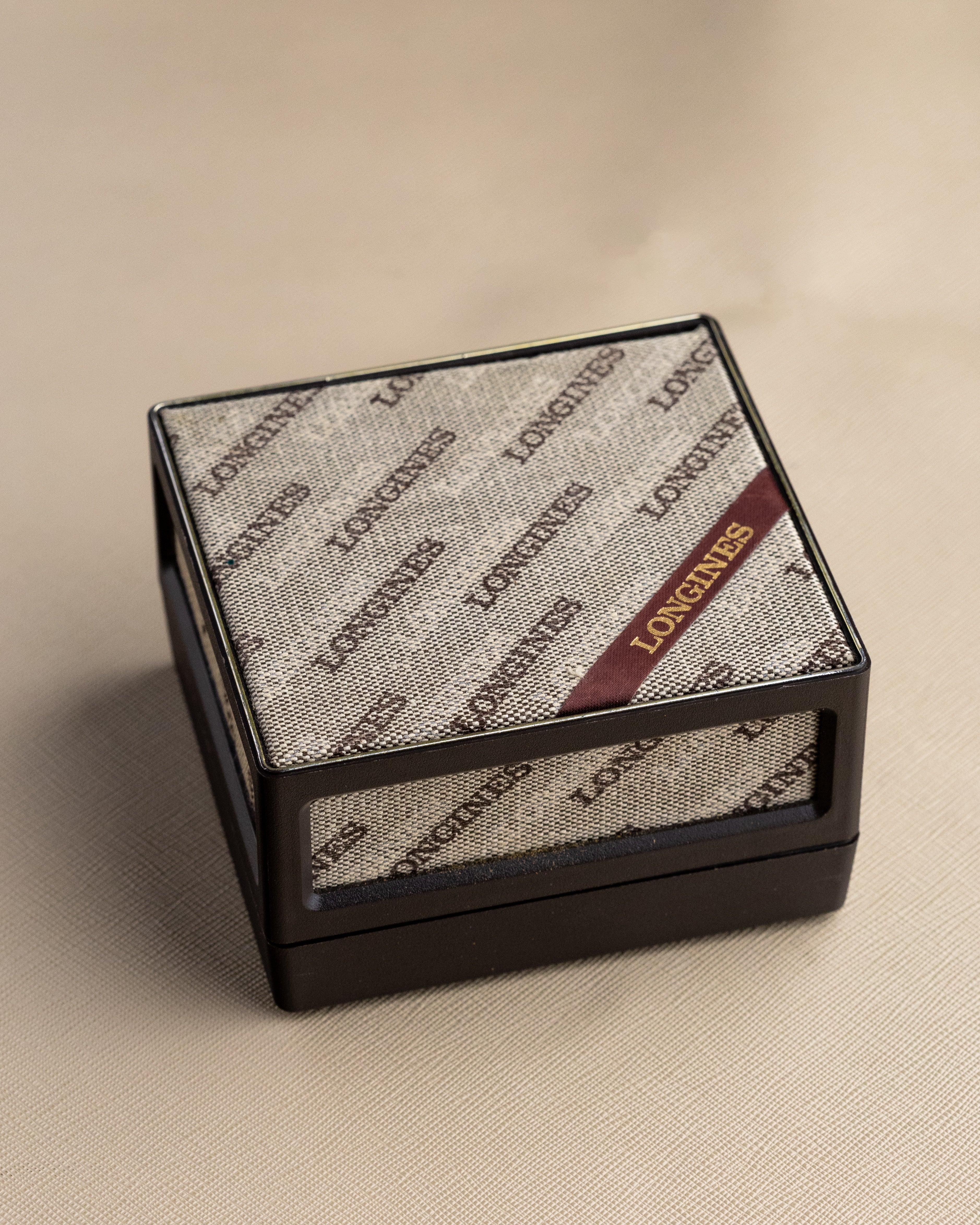 Rare Vintage Longines Art Deco Tank, Textured Case, Two - Tone Dial, Quartz Cal. L963.4, Box and papers - DuMarko