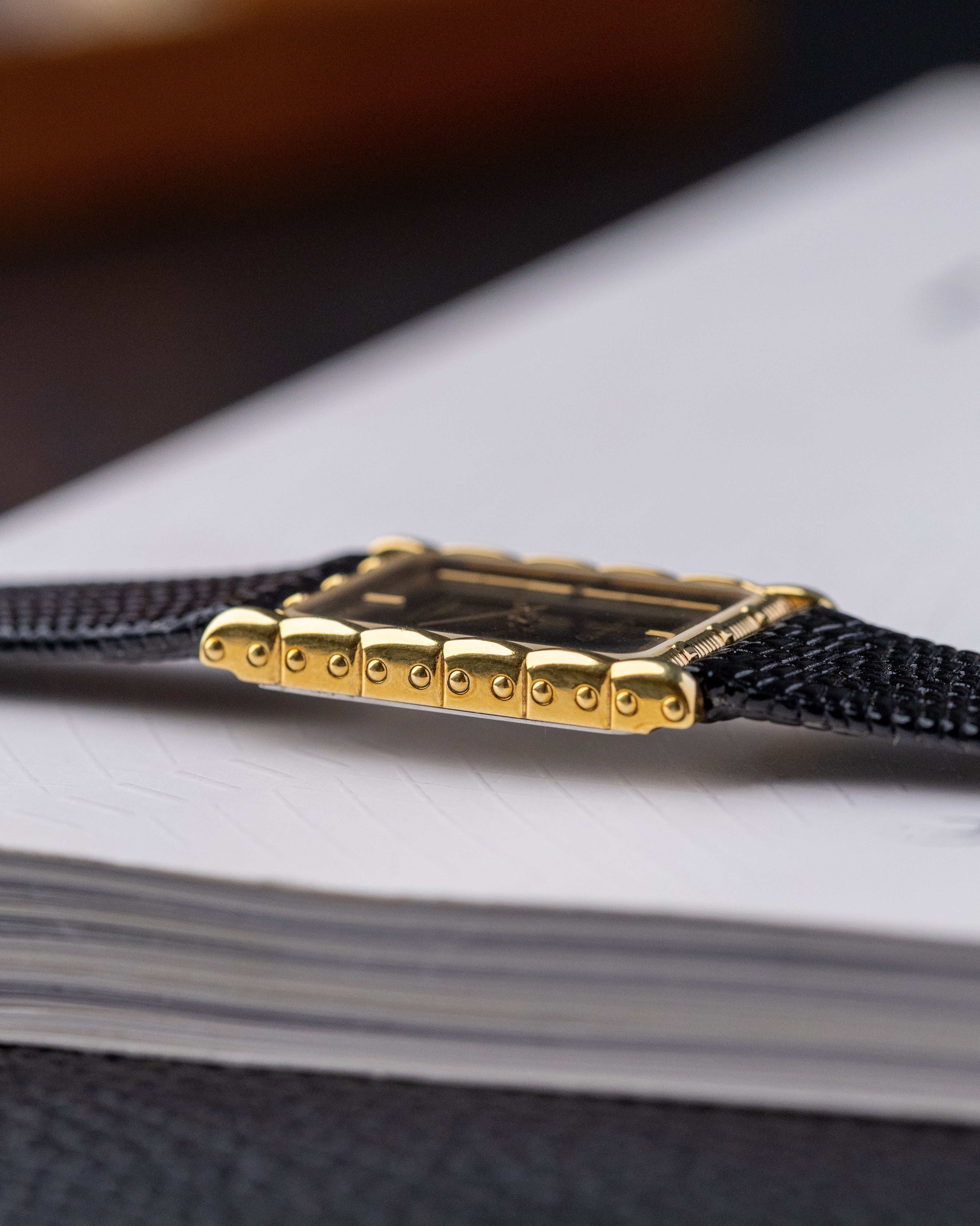 Rare Vintage Longines Art Deco Tank, Textured Case, Two - Tone Dial, Quartz Cal. L963.4, Box and papers - DuMarko