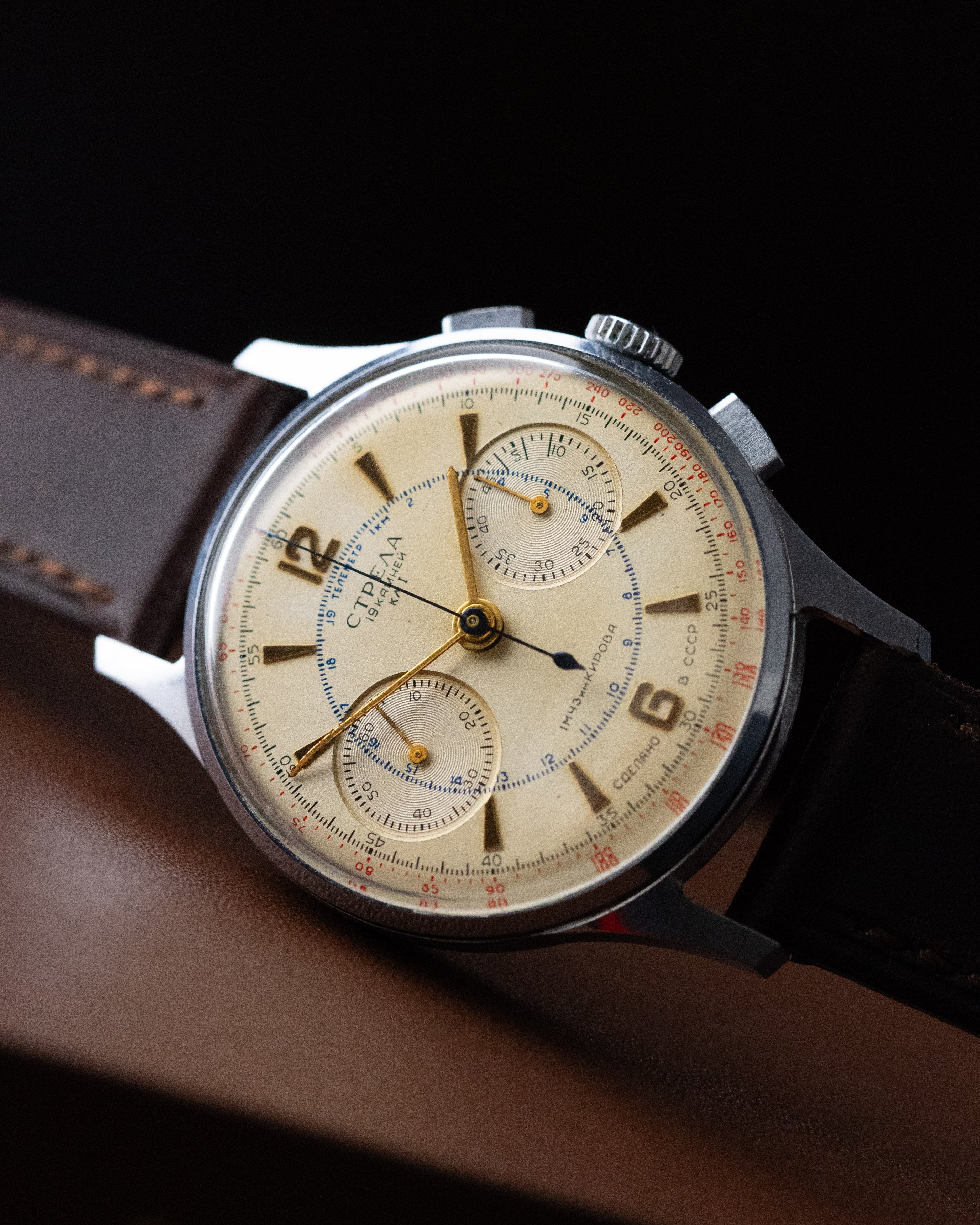 Rare Vintage Poljot Strela Chronograph for Aviators and Astronauts, Soviet Watch, Completely Original, Cal. 3017 - DuMarko