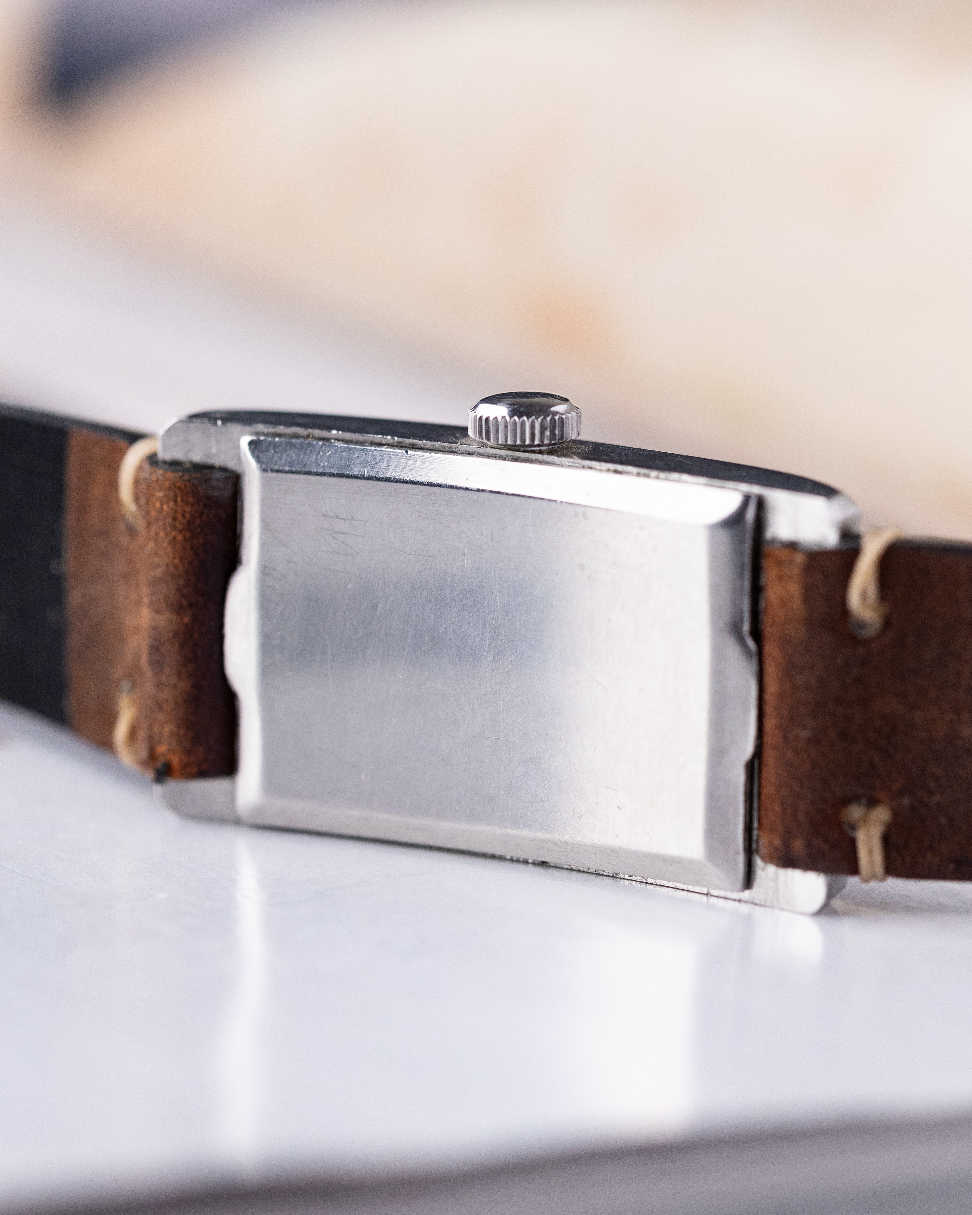 Revue Sport Rectangular Tank, Vintage Swiss watch, Schmitz Frères Case from 1945 - DuMarko