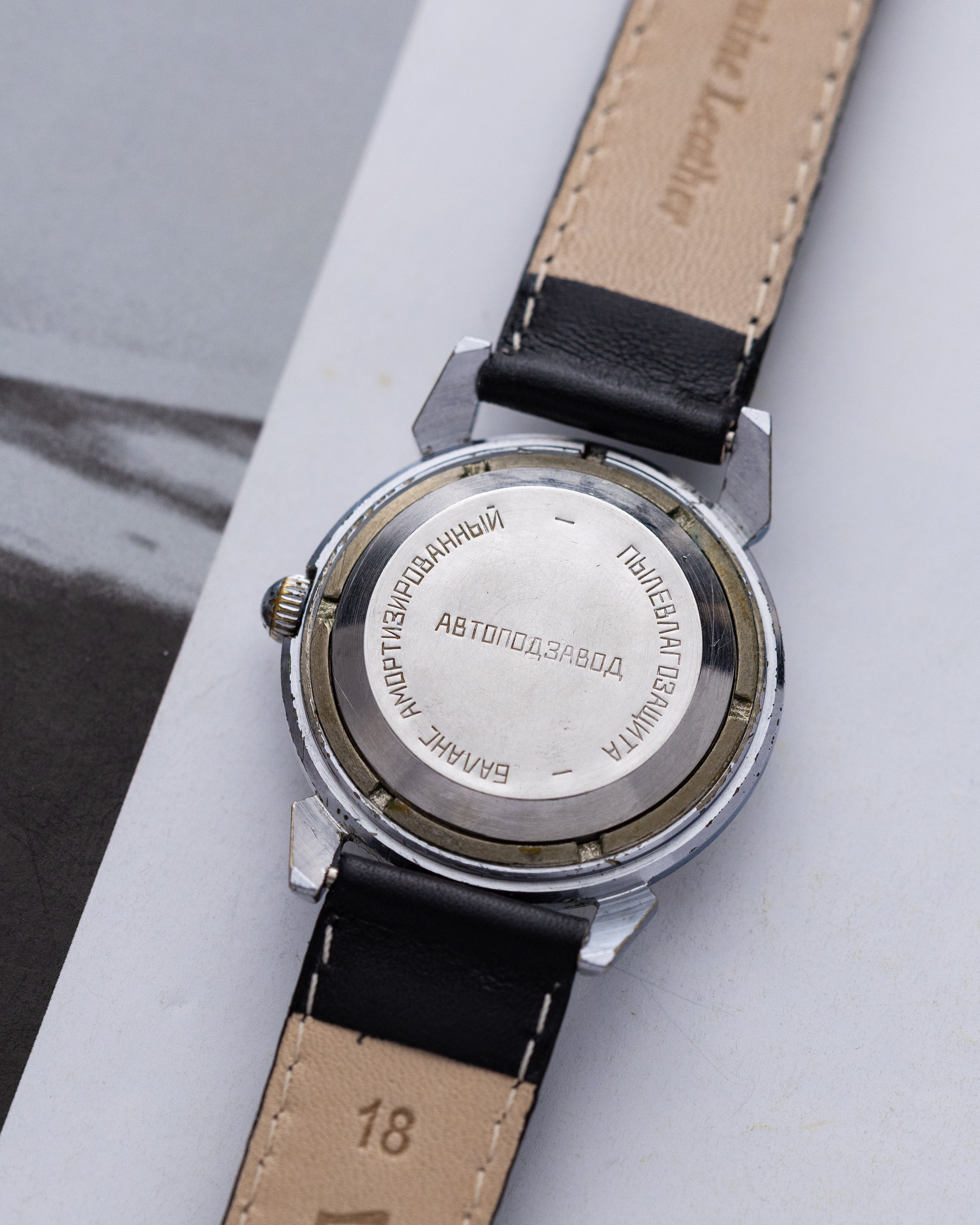 Rodina Vintage Soviet Watch, Crab/Claw Lugs, Automatic, Made in USSR - DuMarko