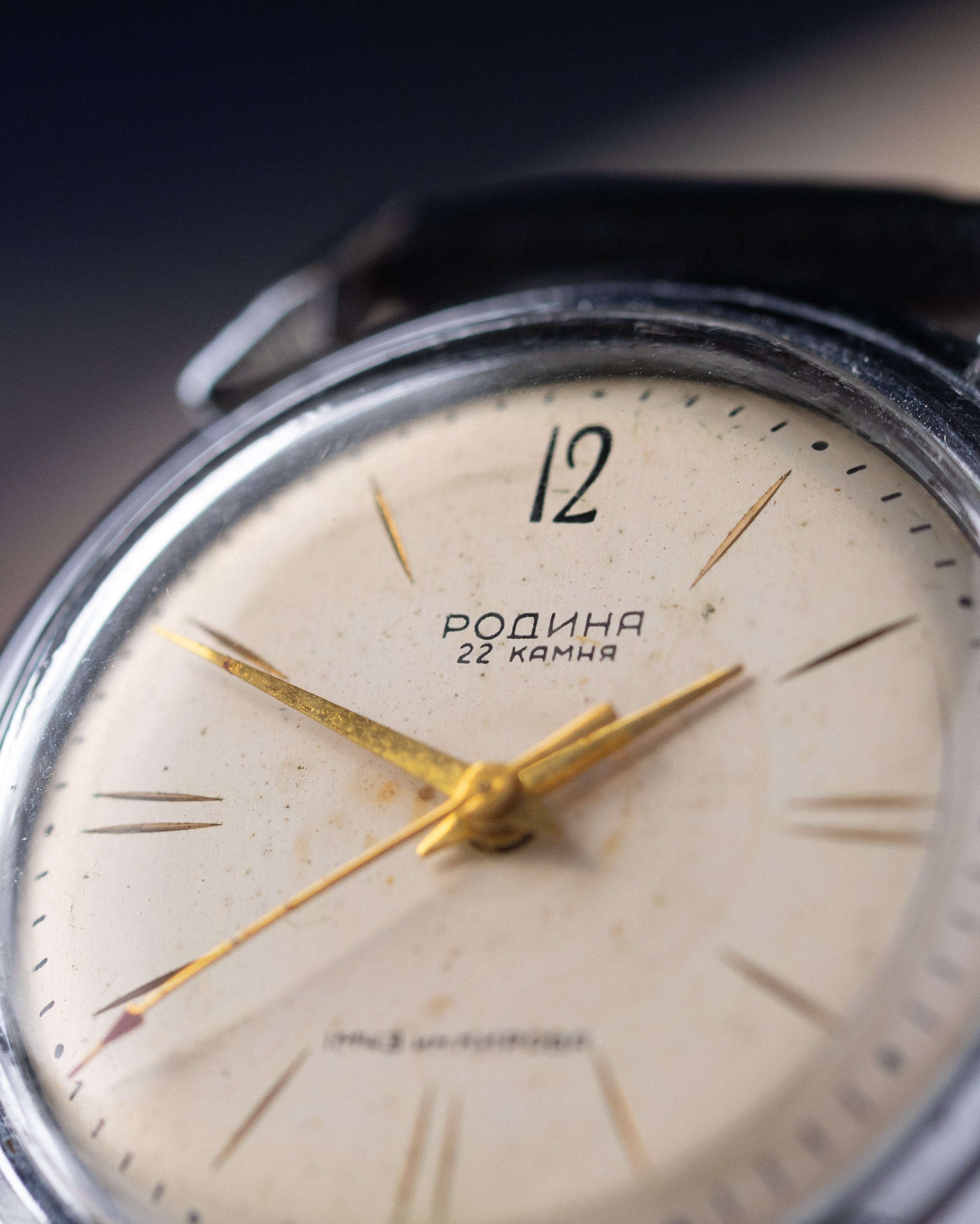 Rodina Vintage Soviet Watch, Crab/Claw Lugs, Automatic, Made in USSR - DuMarko