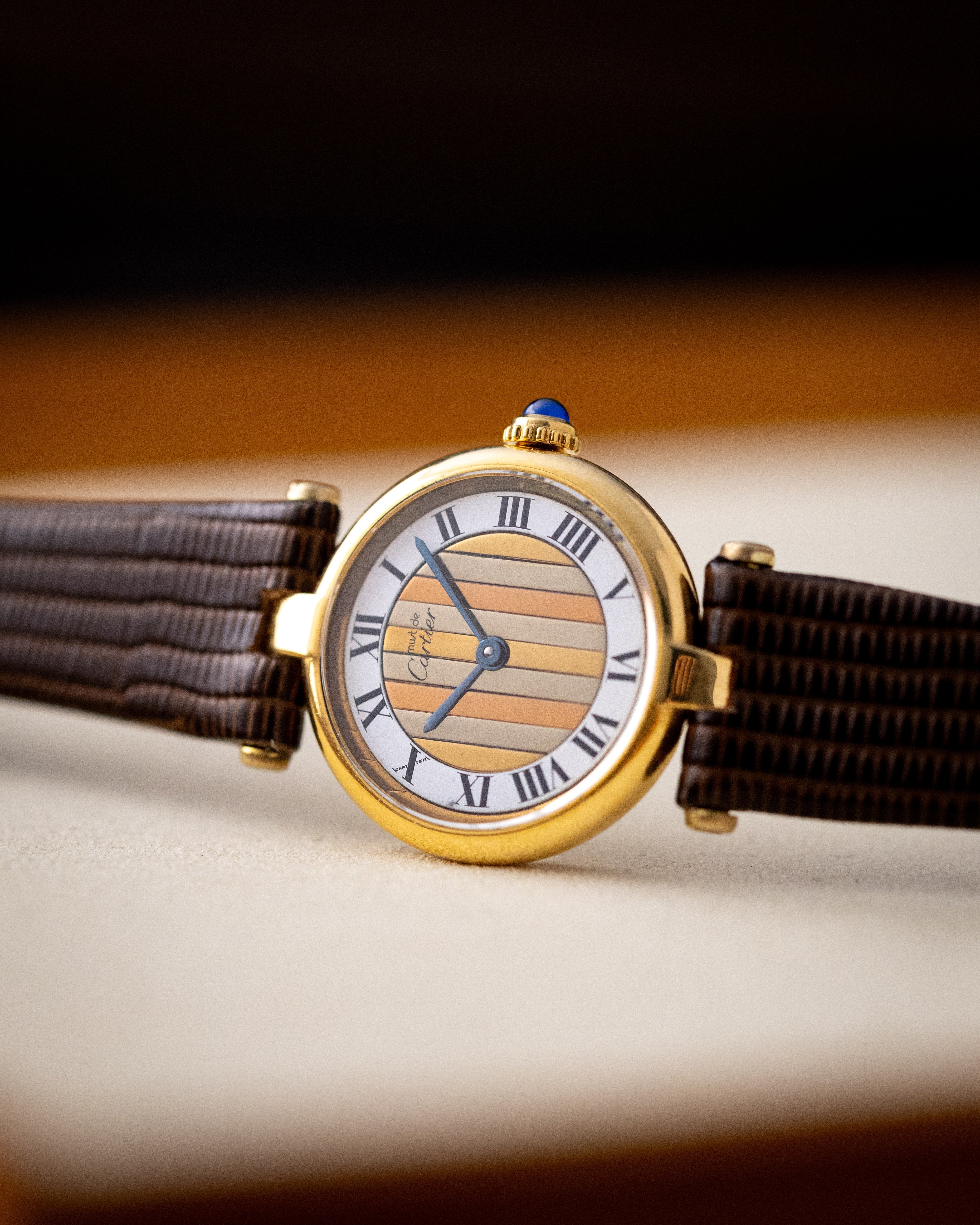 Vintage Cartier Must de Vendôme Ladies Watch, Quartz, Ref. 590004, Trinity Dial - DuMarko