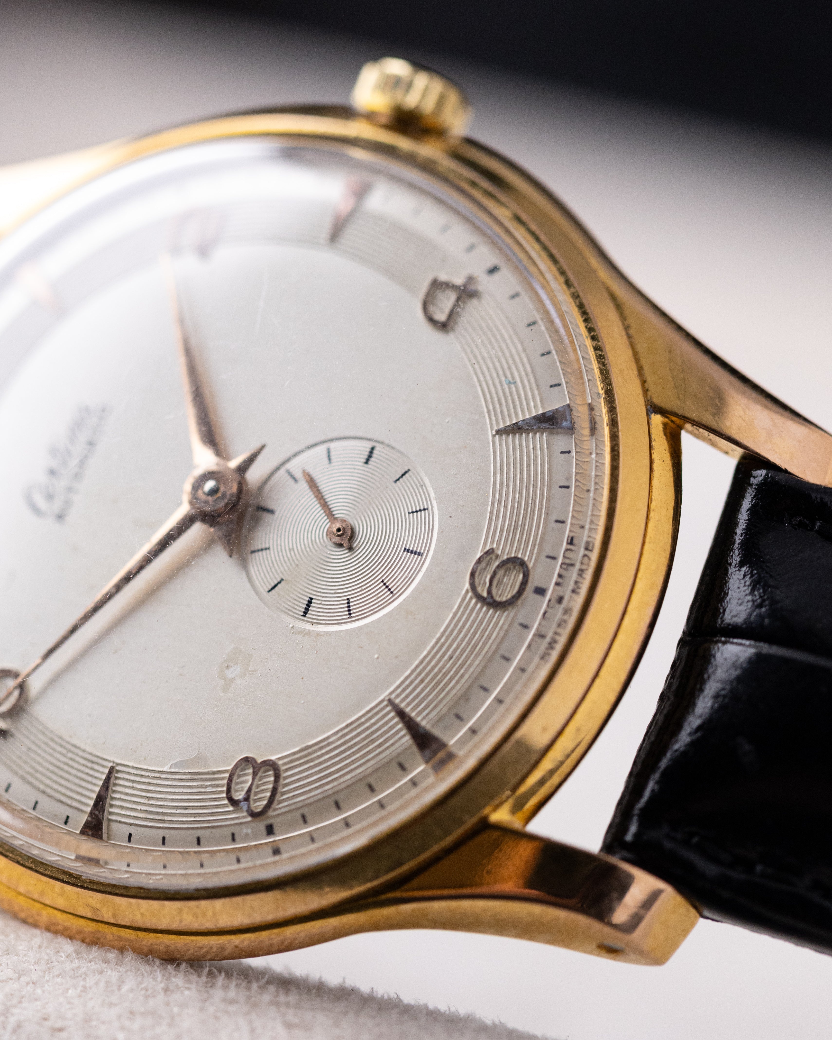 Vintage Certina Automatic Bumper, Cream Guilloché dial, Swiss Made Watch - DuMarko