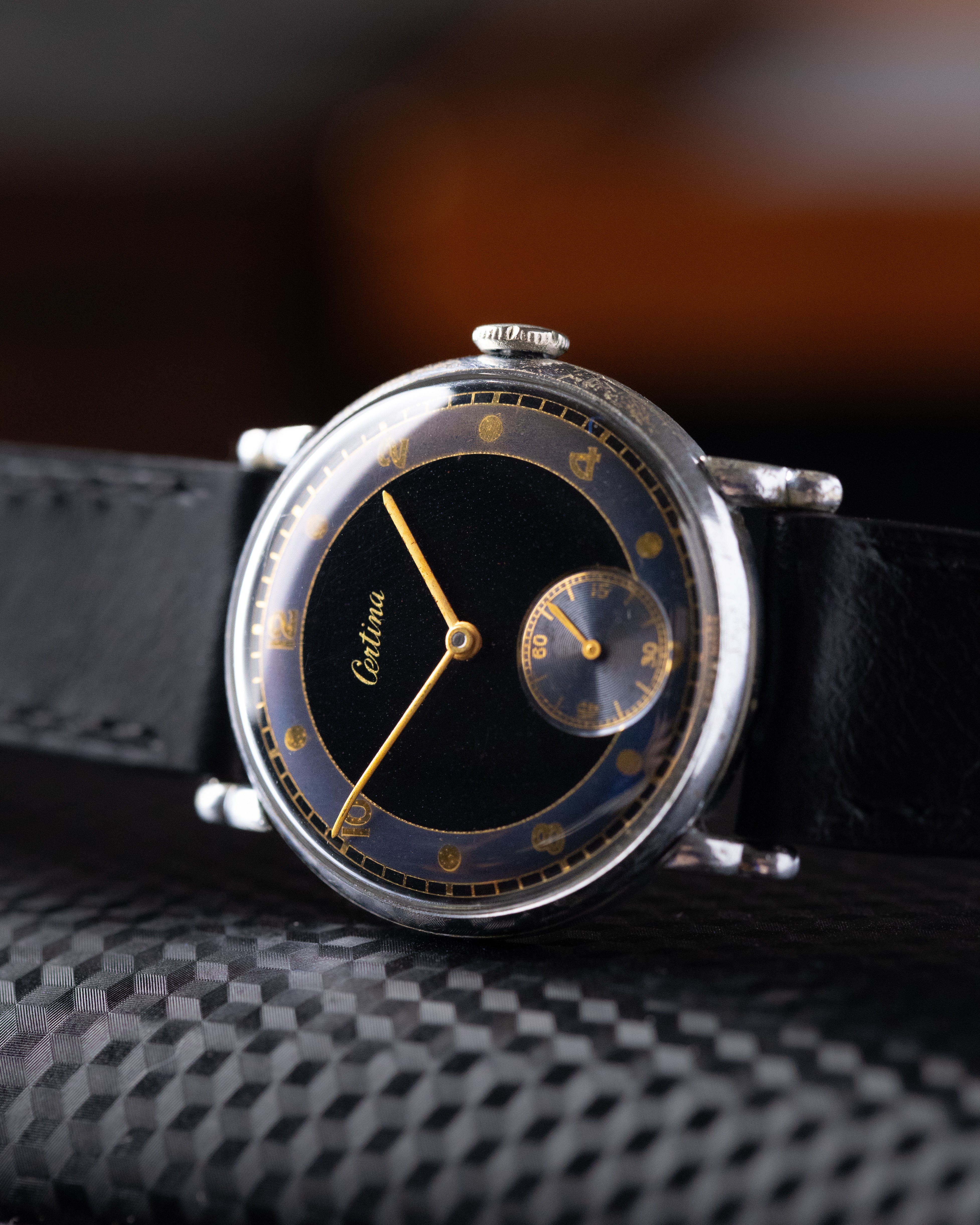 Vintage Certina Swiss Watch, Ultra - rare two - tone dial, Gilted Numerals
Cal. KF3205 from 1950's - DuMarko