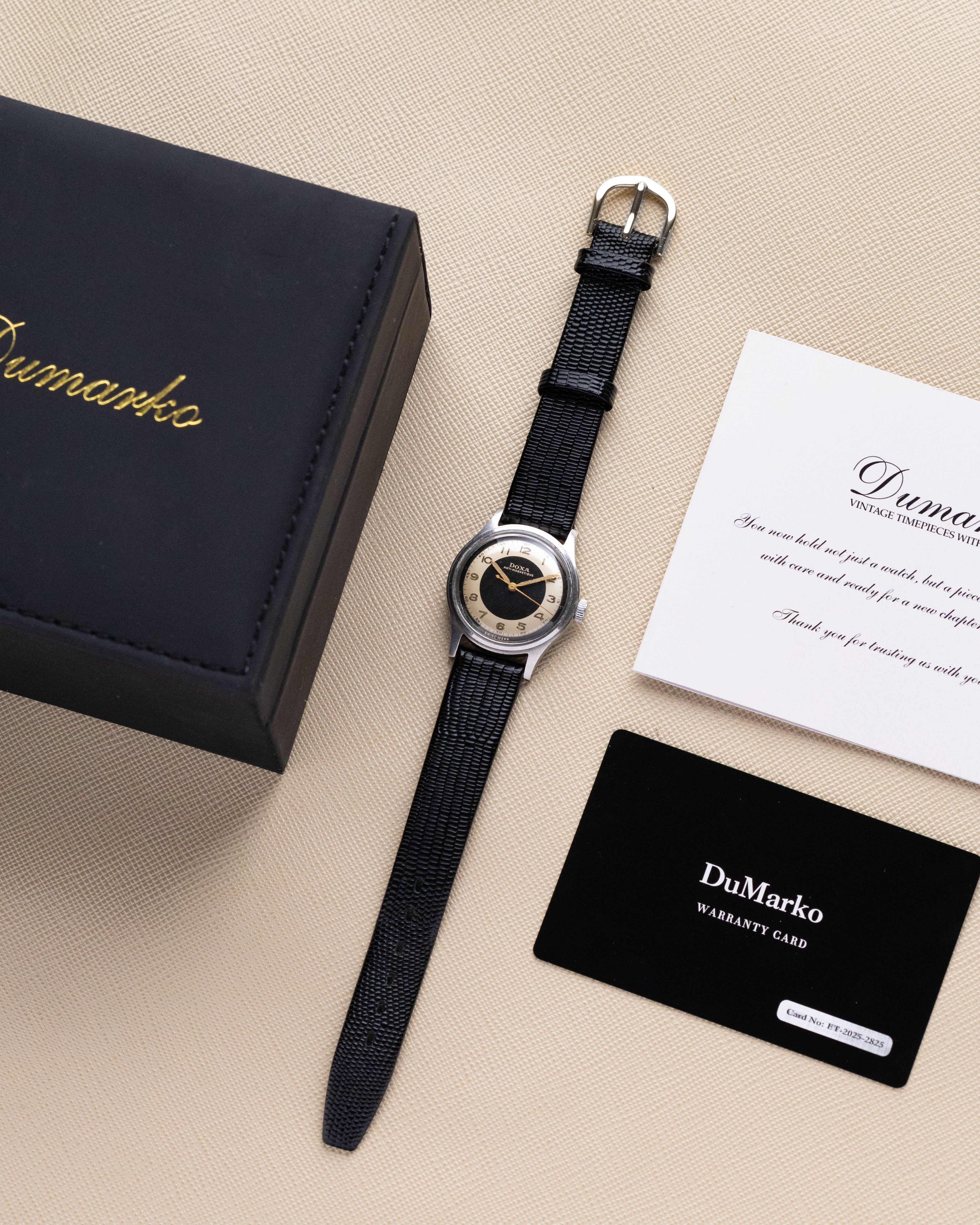 Vintage Doxa Anti - Magnetique Mechanical Watch with Two - Tone Dial from 1950's - DuMarko